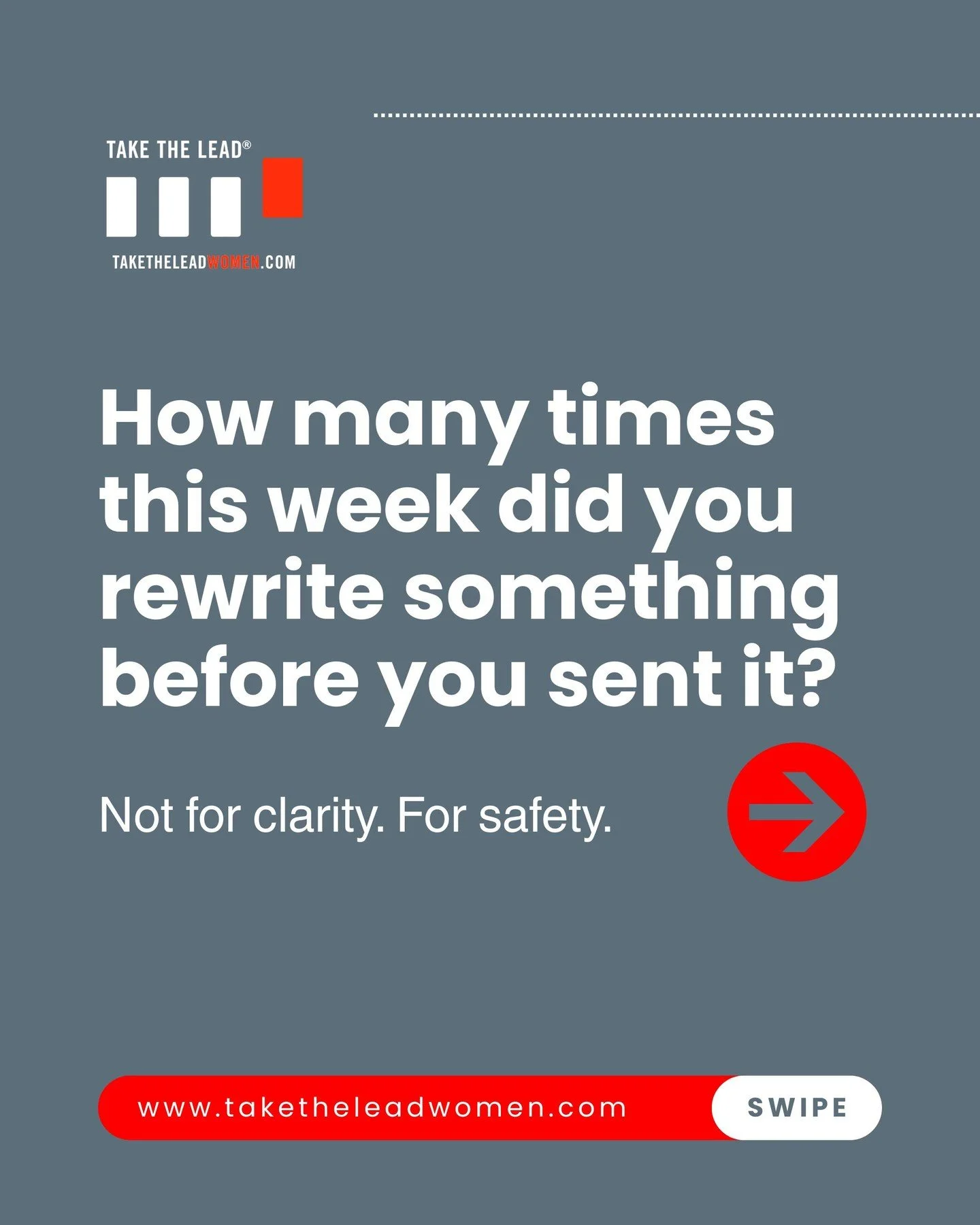How many times this week did you rewrite something before you sent it?

Not because the first version was unclear. Not because the words were wrong. Because something in you decided the first version was too much. Too direct. Too honest. Too certain.