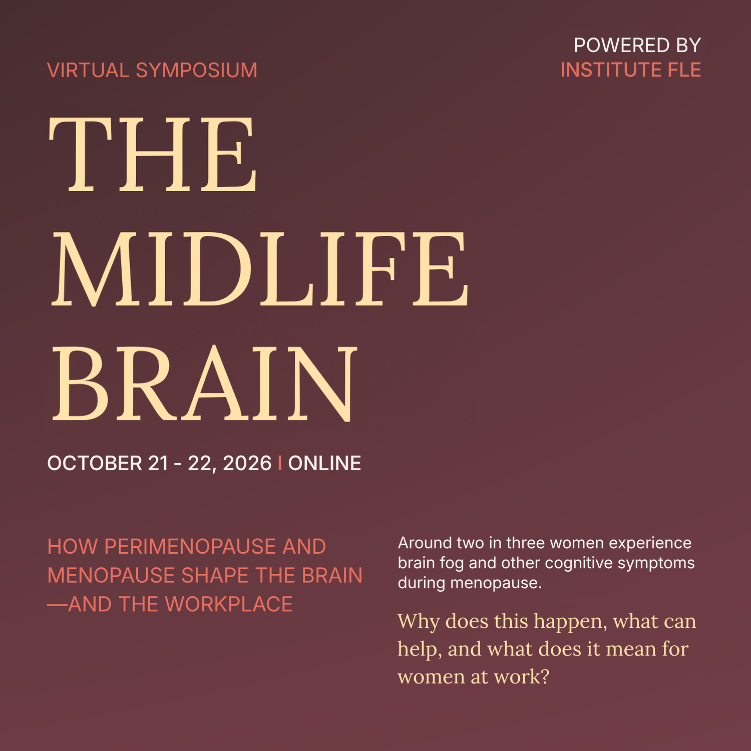 The Midlife Brain: How Perimenopause and Menopause Shape the Brain—and the Workplace