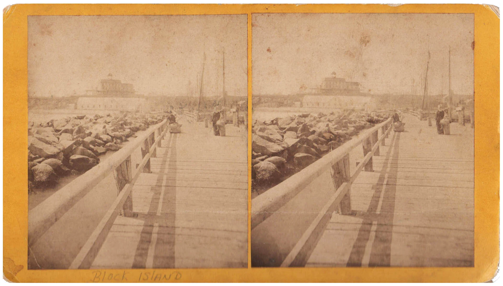 Block Island Stereoview