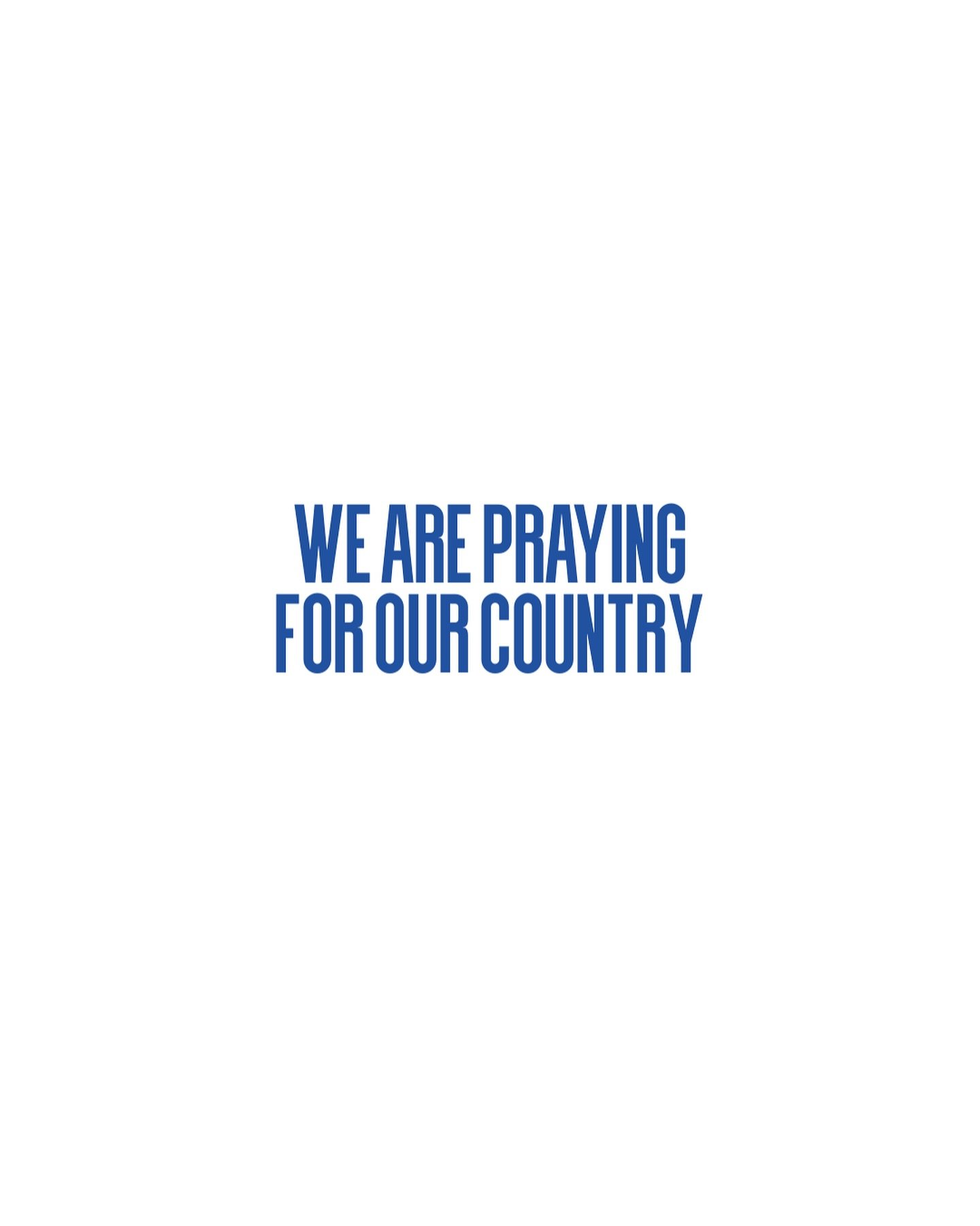 We are praying for our nation right now 🙏