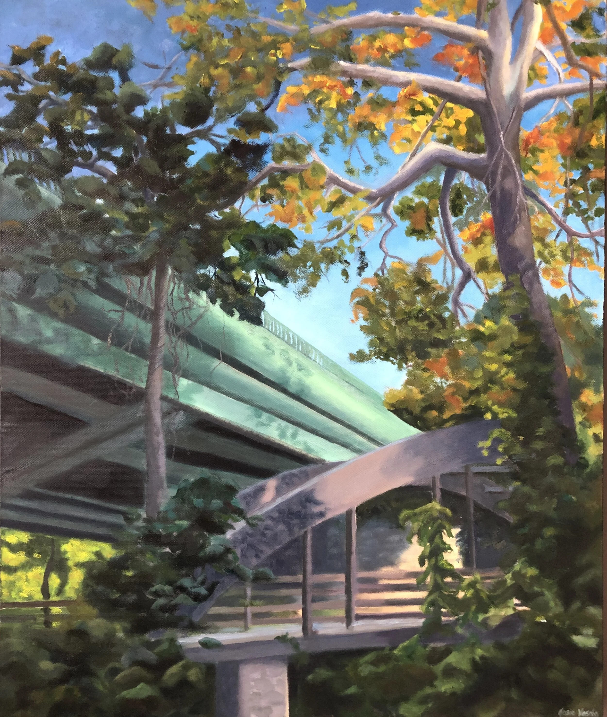  Klingle Bridge  20 x 24 x 1.5 inches  Oil on canvas    sold 