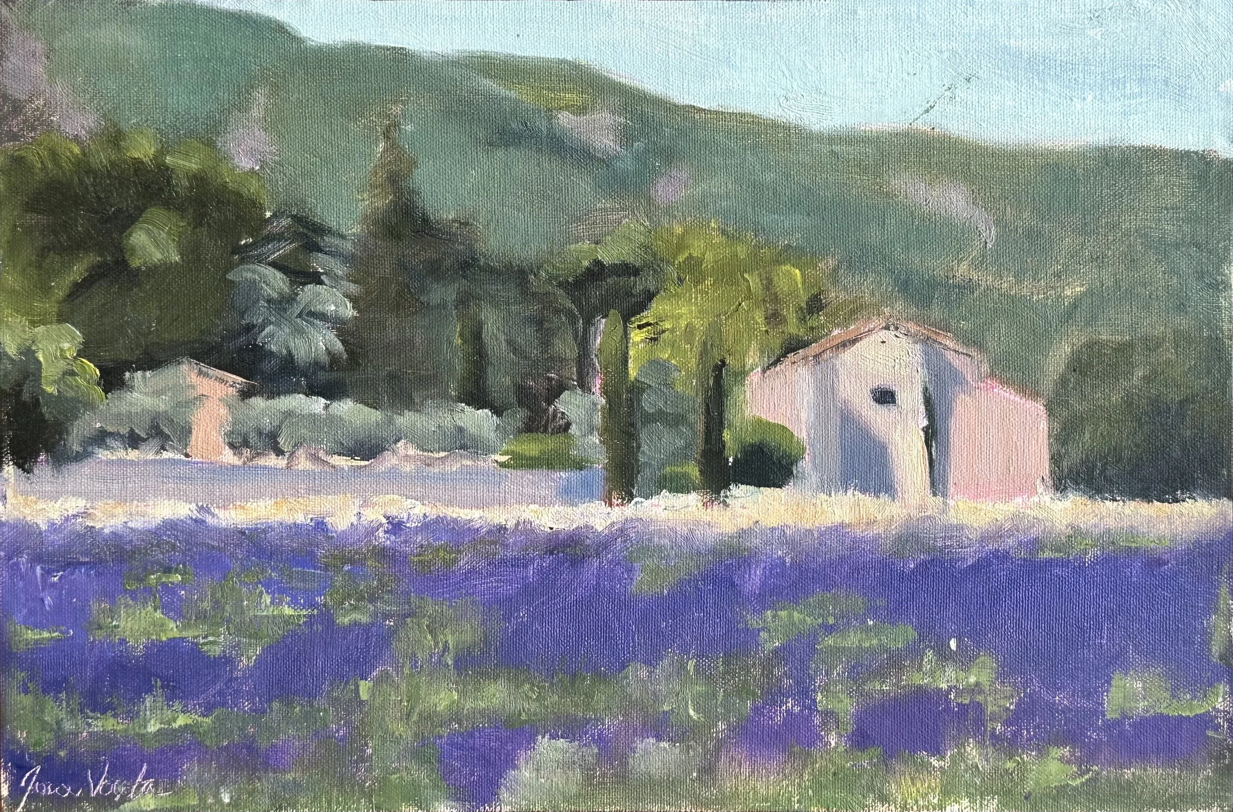 Lavender enroute to Lacoste