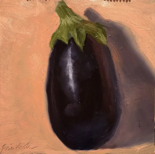 Portrait of an eggplant