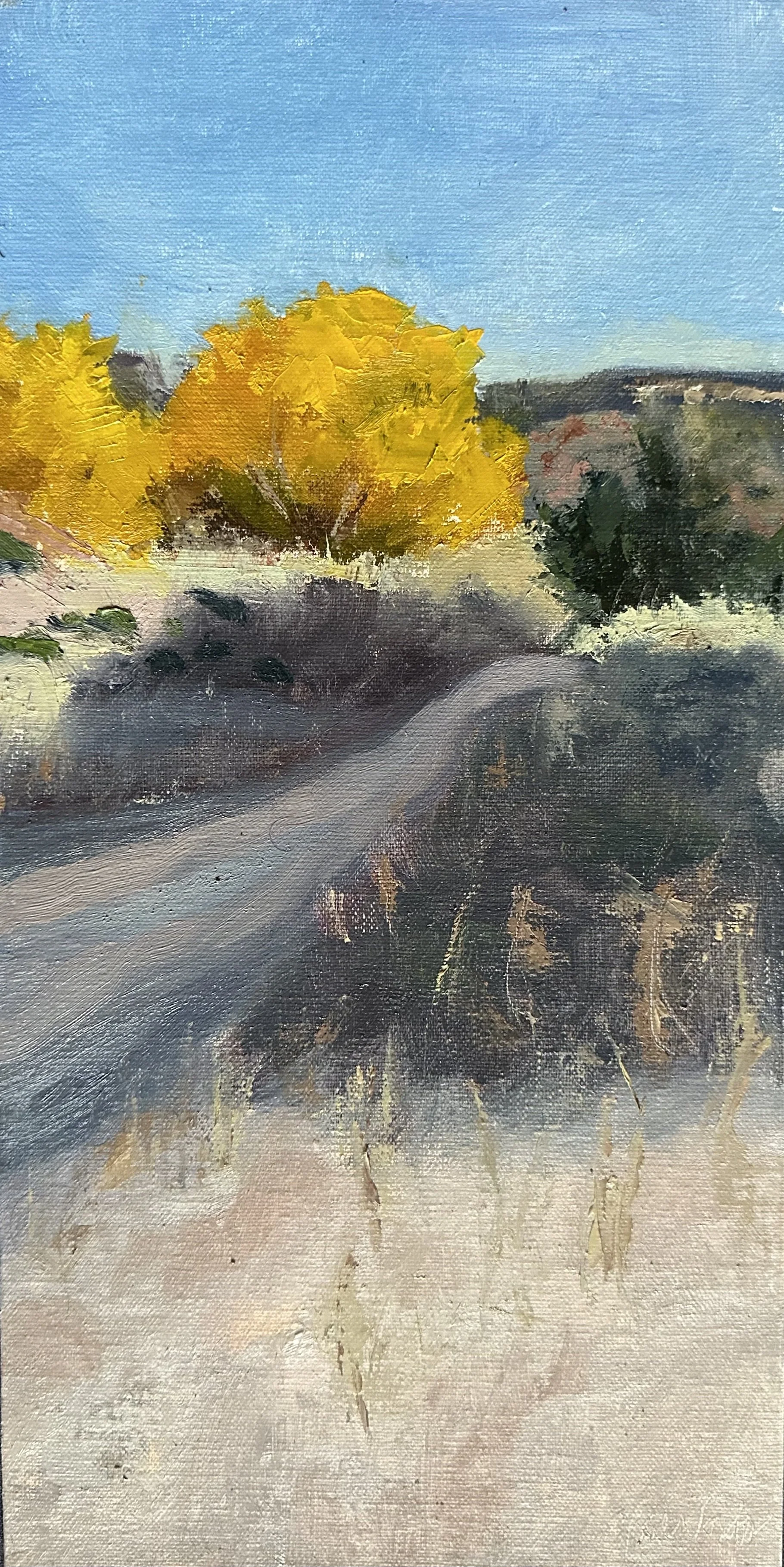 Cottonwoods before Sunset