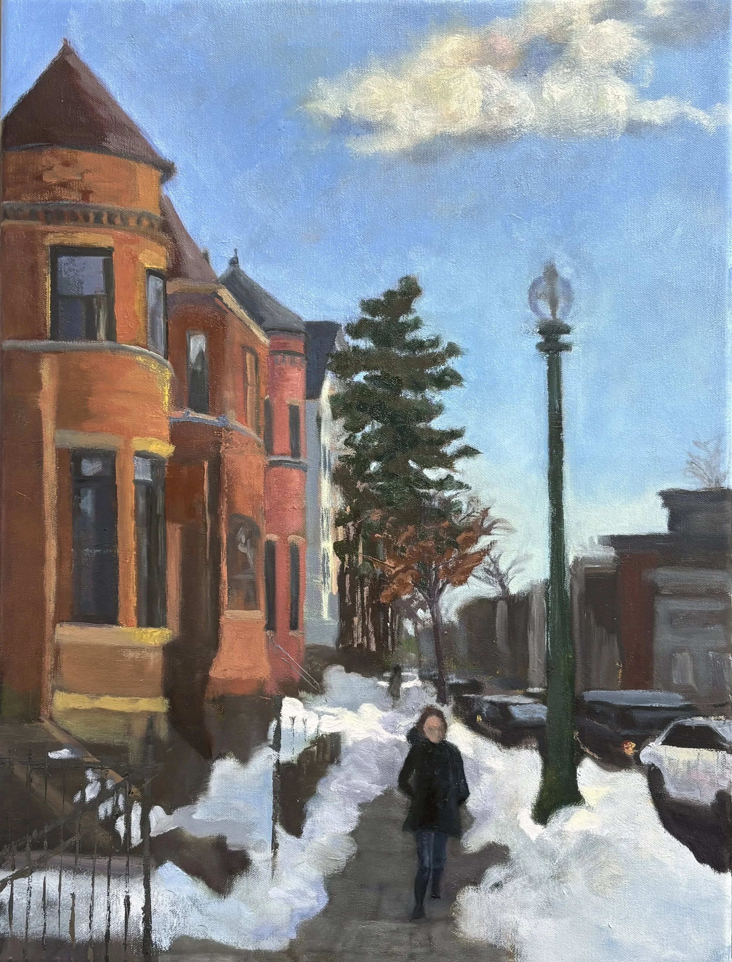 Snowy Sidewalk