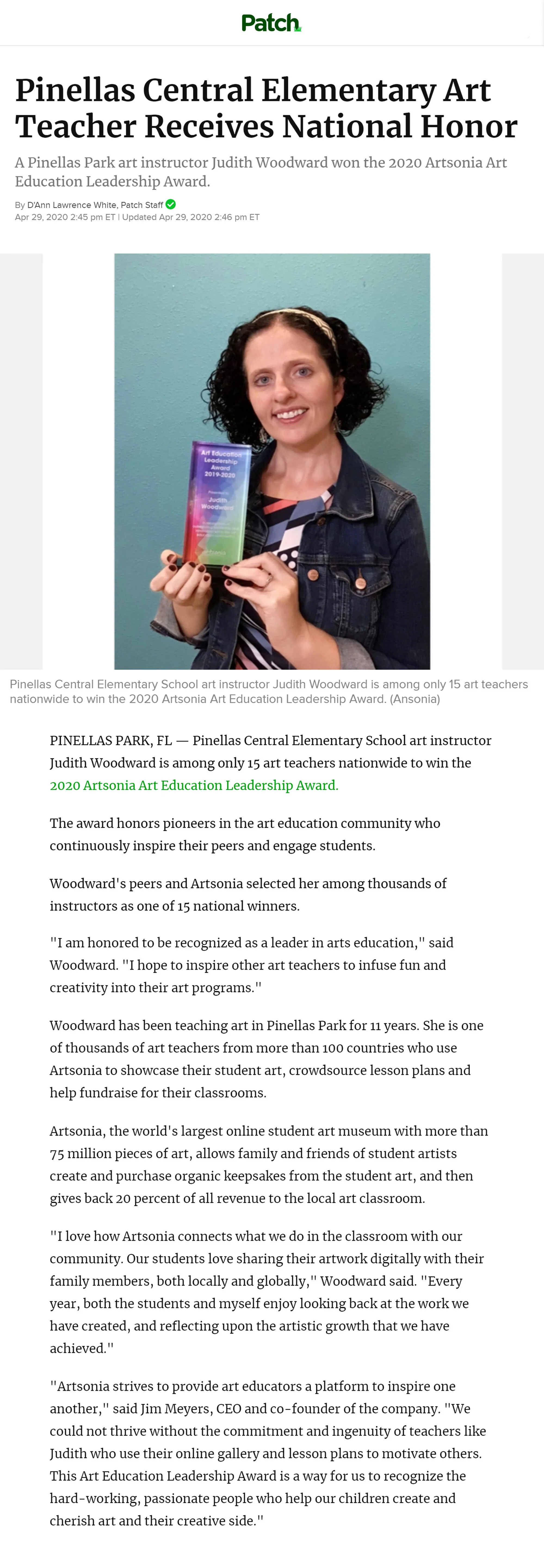 https://patch.com/florida/pinellasbeaches/pinellas-central-elementary-art-teacher-receives-national-honor
