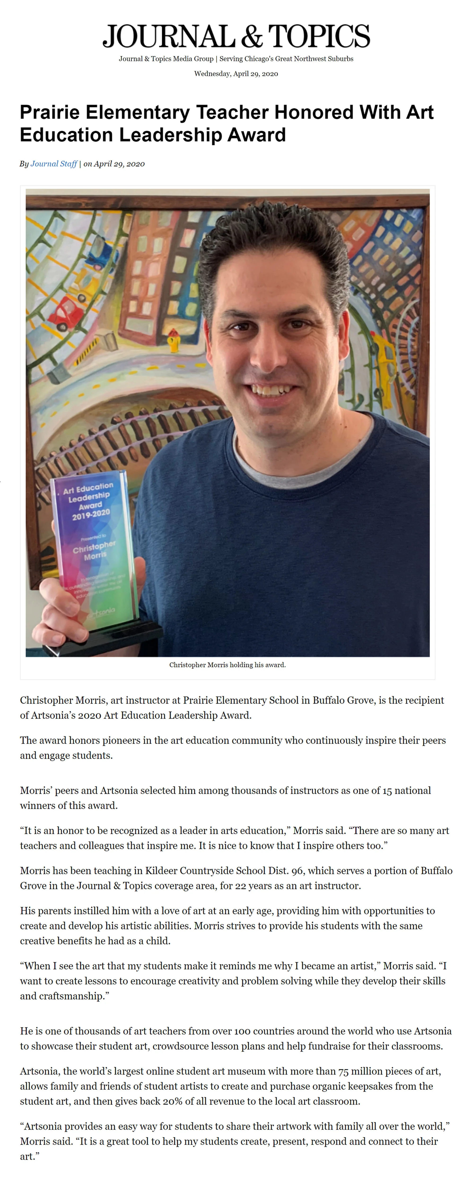 https://www.journal-topics.com/articles/prairie-elementary-teacher-honored-with-art-education-leadership-award/