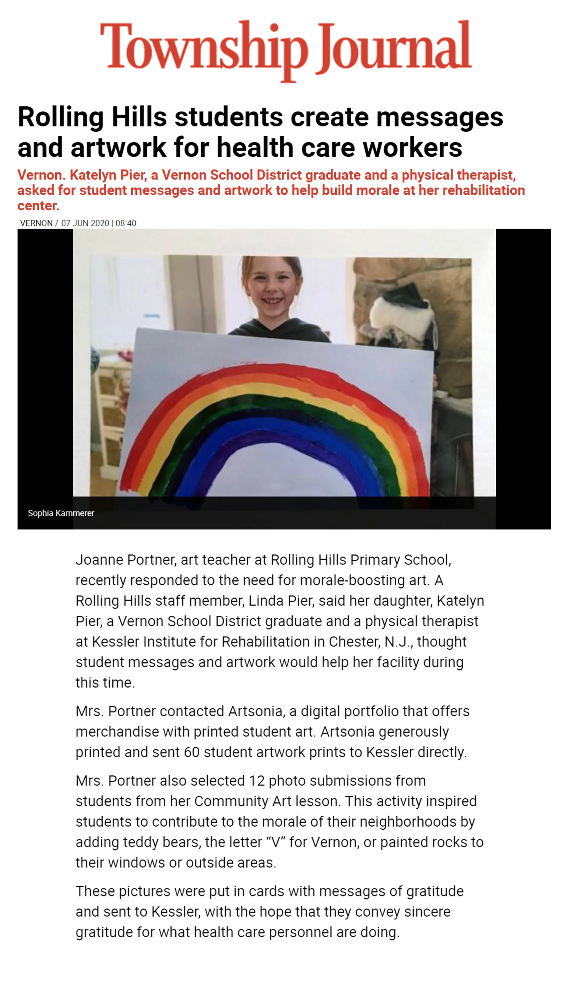http://www.townshipjournal.com/news/rolling-hills-students-create-messages-and-artwork-for-health-care-workers-GN1179989
