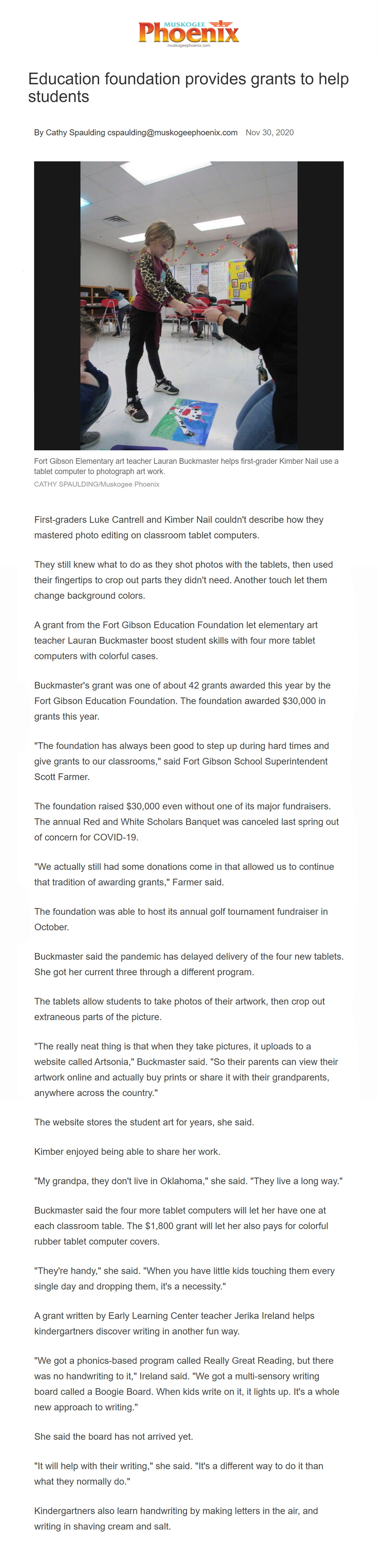 https://www.muskogeephoenix.com/news/schools/education-foundation-provides-grants-to-help-students/article_461d4eba-ab21-5ee7-9551-3a1f8a6e6a0b.html