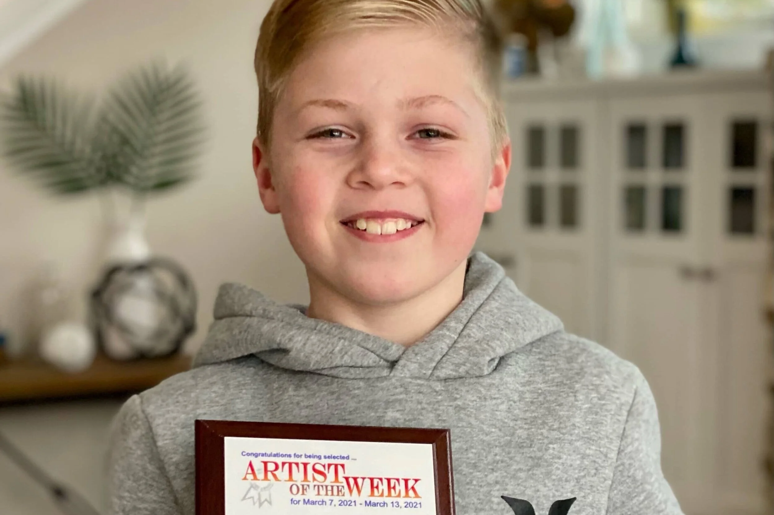 Valley City third grader recognized as Artsonia’s “Artist of the Week”