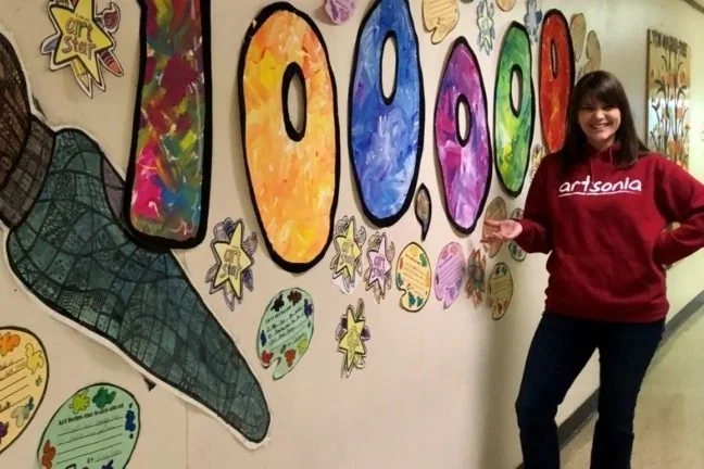 Jarrettown Elementary School has 100,000 pieces of artwork covering 16 years featured in online museum