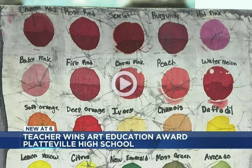 ‘I love the way he runs this classroom’: Platteville art teacher one of 15 to win national award