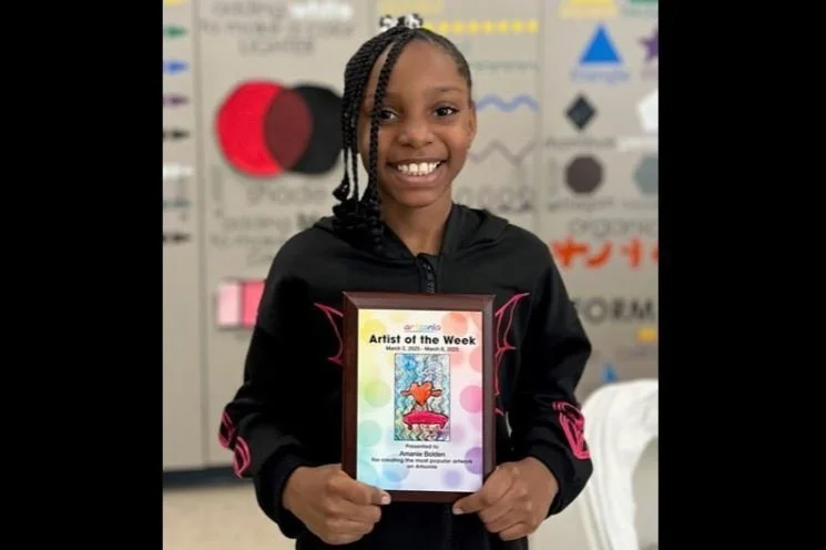 Bettendorf fourth-grader wins nationwide "Artist of the Week" title
