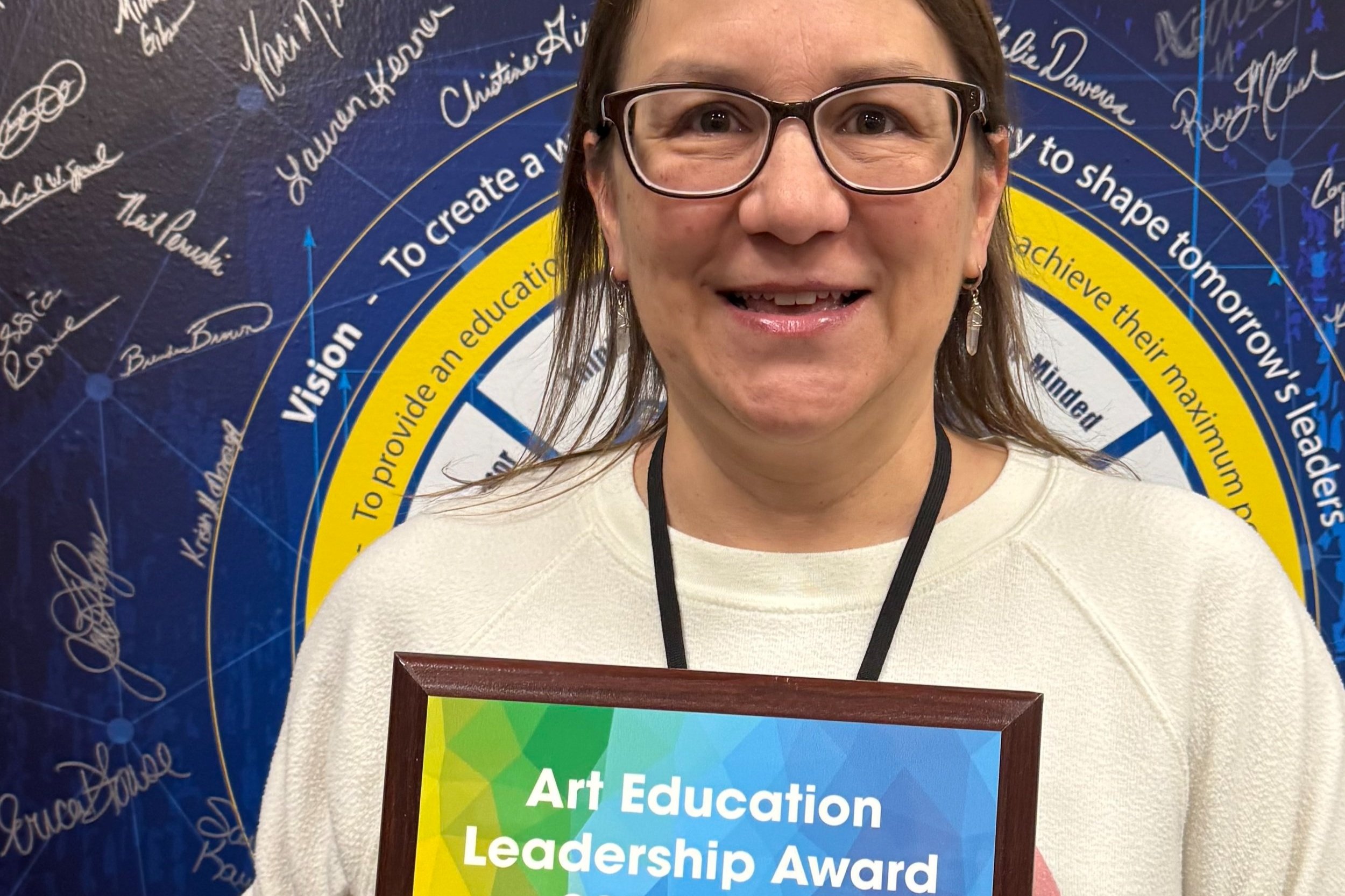 Oxford Middle School Teacher Honored with Art Education Leadership Award