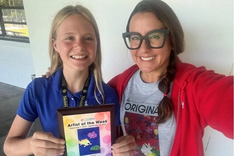 Rowlett Middle Academy Student Named National Artist of the Week by Artsonia