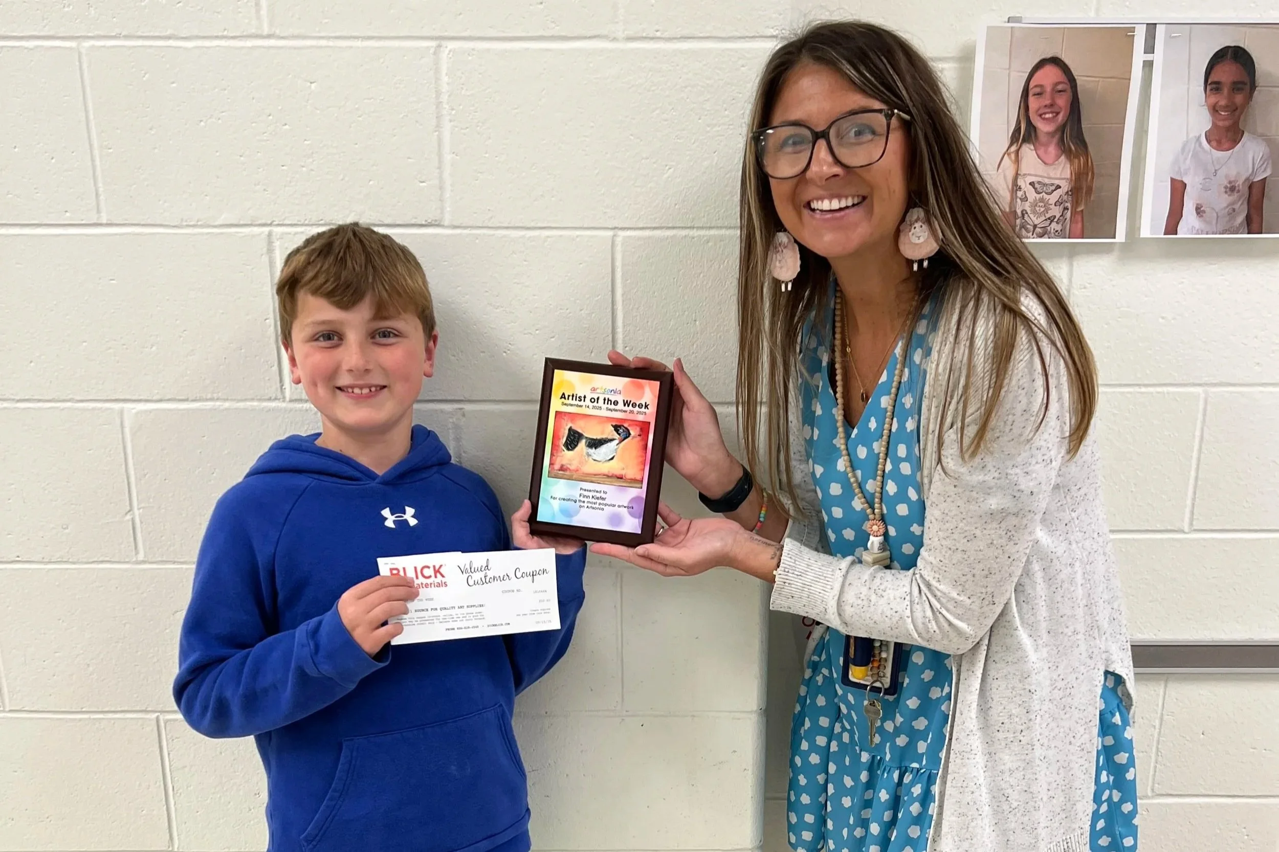 Pleasant Crossing student wins ‘Artist of the Week’ online competition