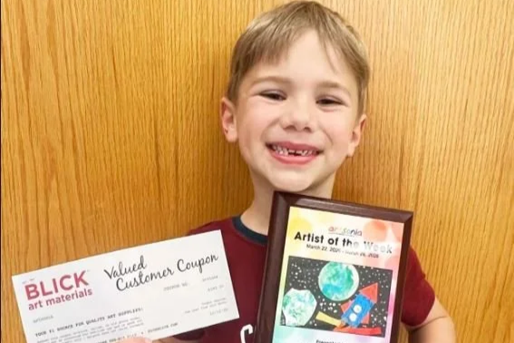 SGE kindergartener Artsonia Artist of the Week