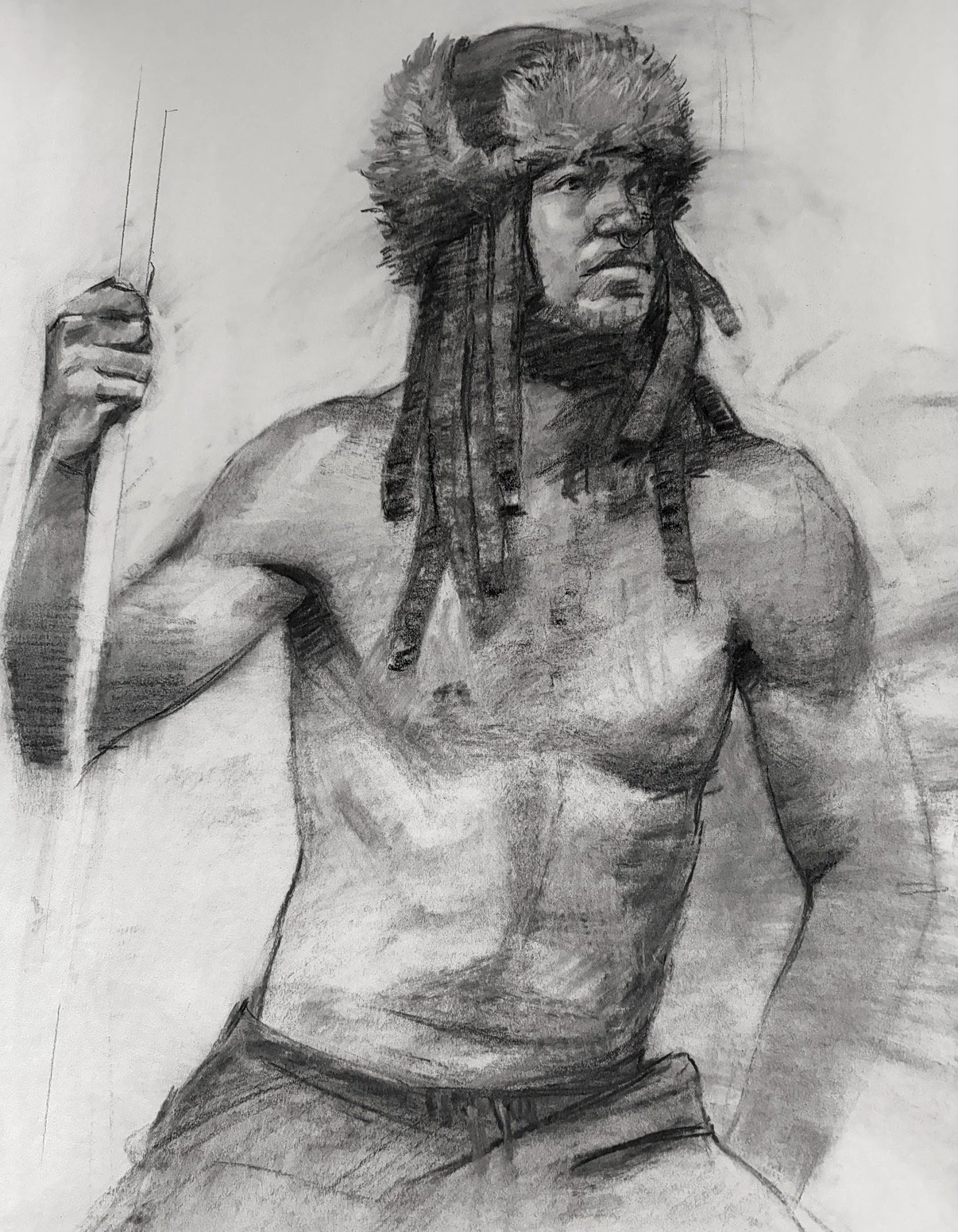 Chris Heron, De’Eric with hat