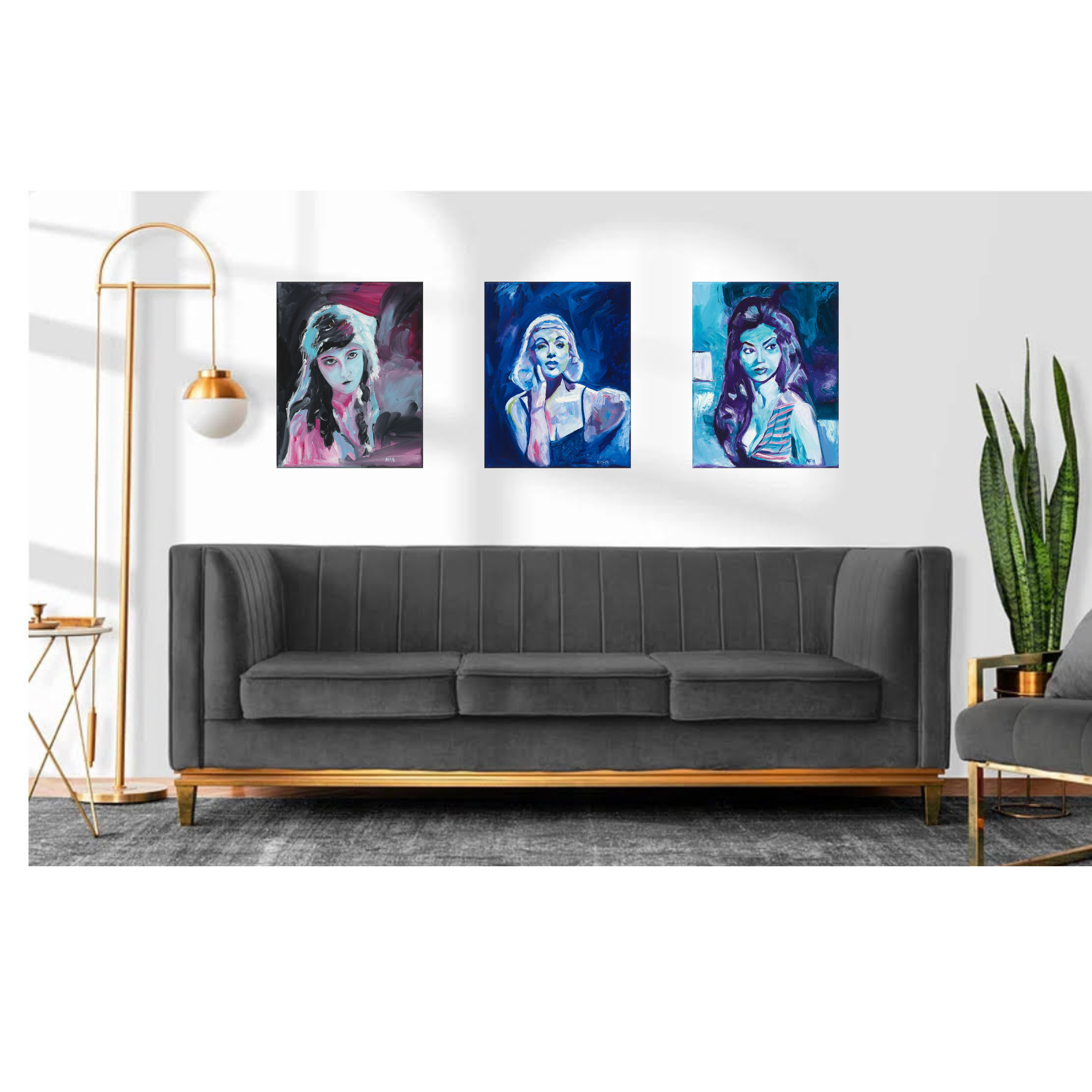 Anne Nacht Morgan, Old-Hollywood Starlets Triptych