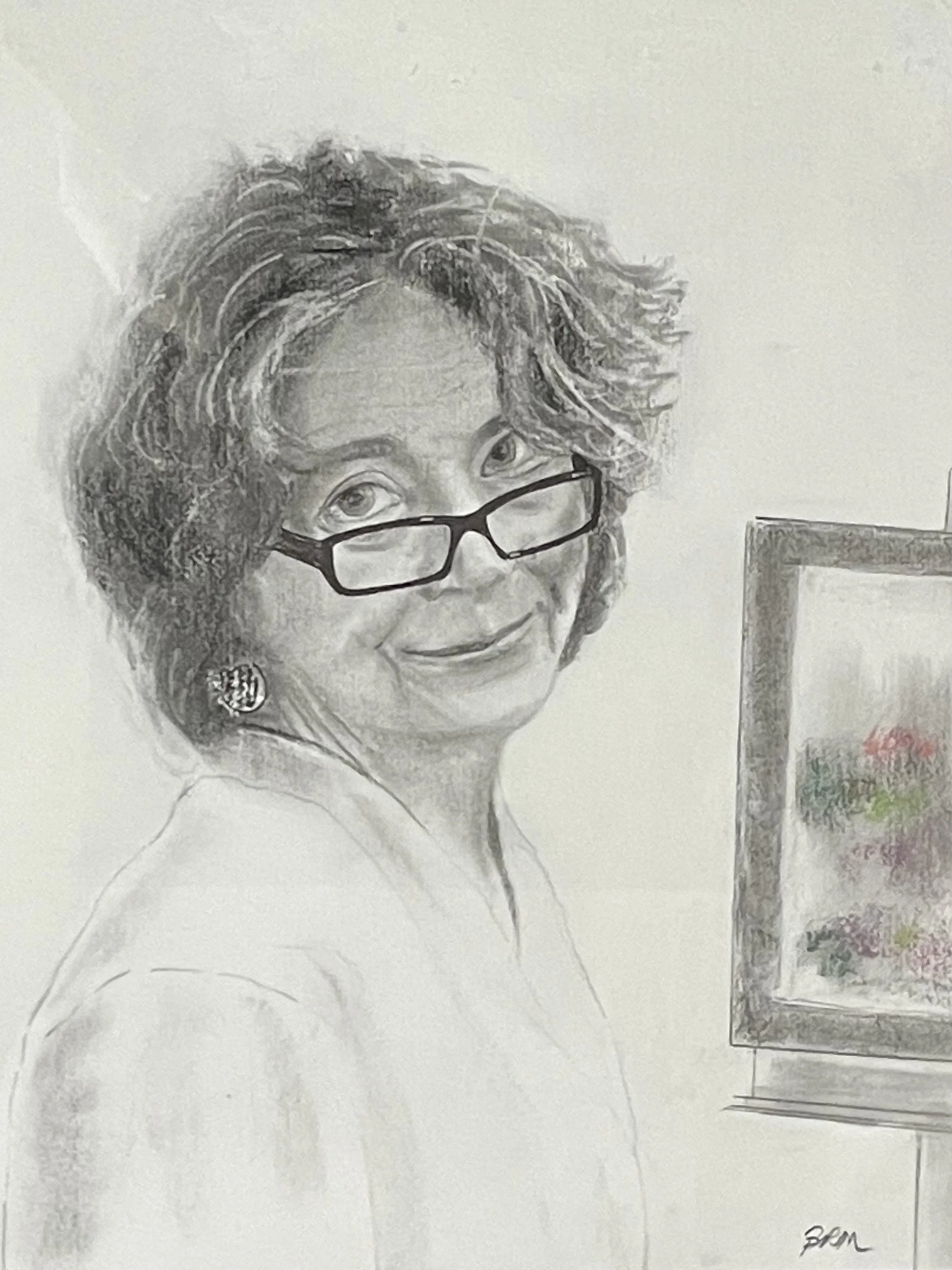 Barbara Moline, Reven at her Easel