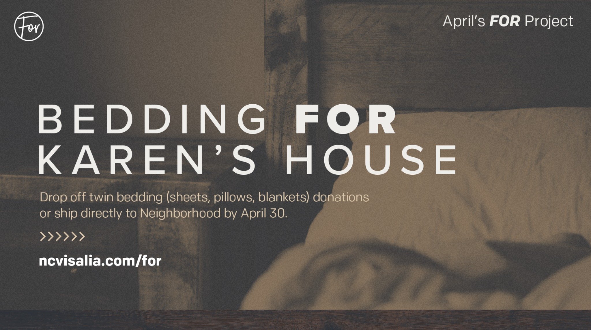 This month, we&rsquo;re teaming up with Karen&rsquo;s House, a shelter for victims of domestic violence operated by Family Services of Tulare County.

The greatest need at Karen&rsquo;s House is for twin bedding at their 40-bed shelter.

HERE'S HOW T