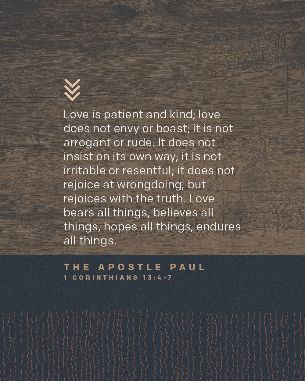 In this passage of scripture, Paul gives us a masterclass on love&mdash;not just as a warm fuzzy feeling or fleeting emotion, but as a profound, unwavering commitment to the well-being of others. This passage goes beyond romantic love to encapsulate 