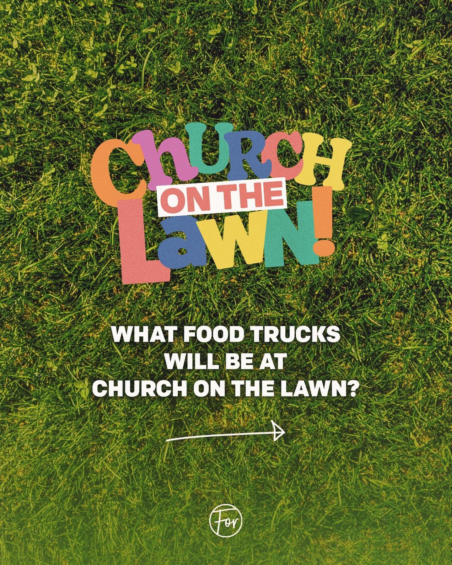 Some of our favorite local flavors will be at Church on the Lawn this Sunday morning. Come to church hungry and ready to hang out!

🦍Quesadilla Gorilla | @quesadillagorilla
🌽Valley Corn &amp; Potatoes | @valleycornandpotatoes
🍨Churrocks | @churroc