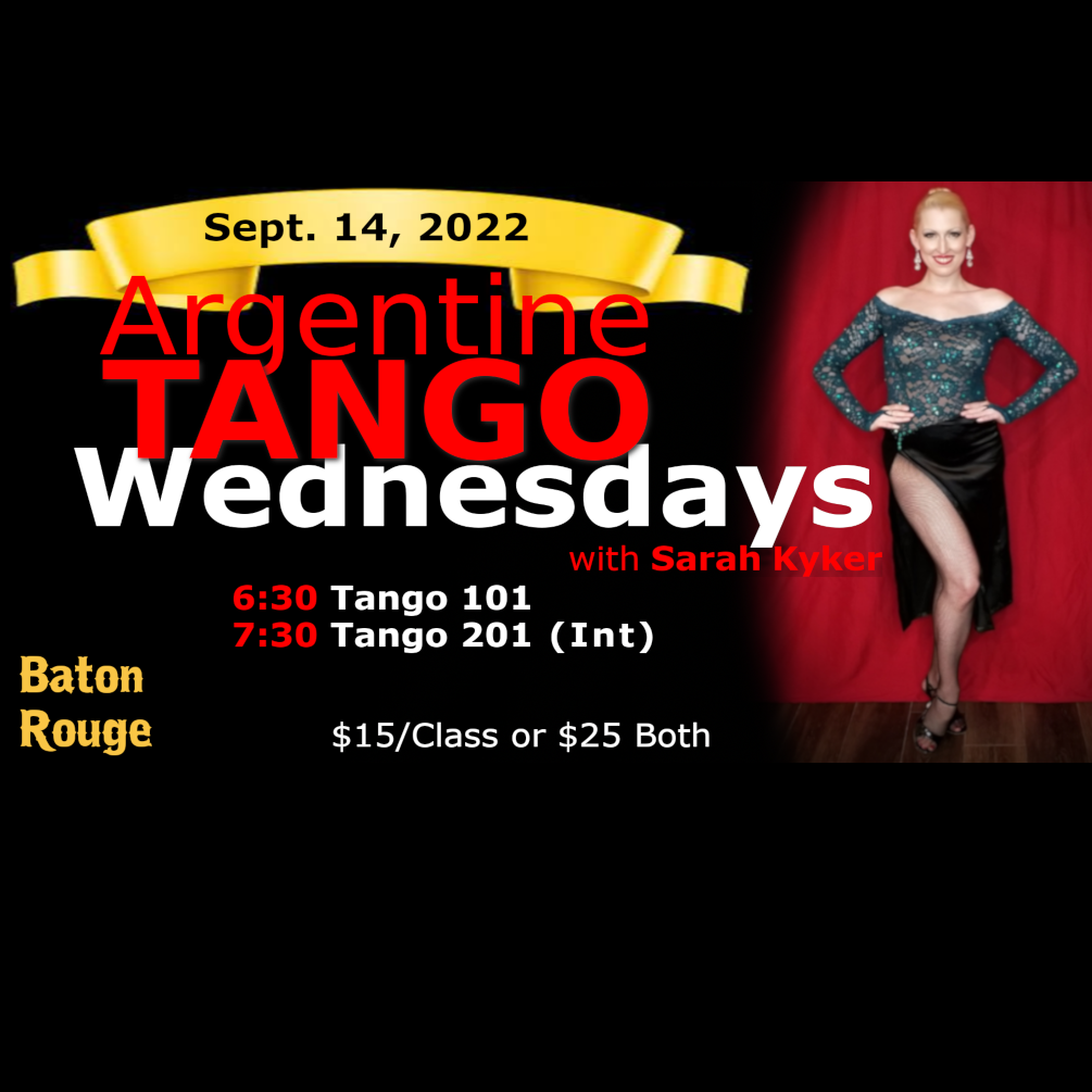 Argentine Tango 101 (Beg) & 201 (Int) Lessons: Baton Rouge