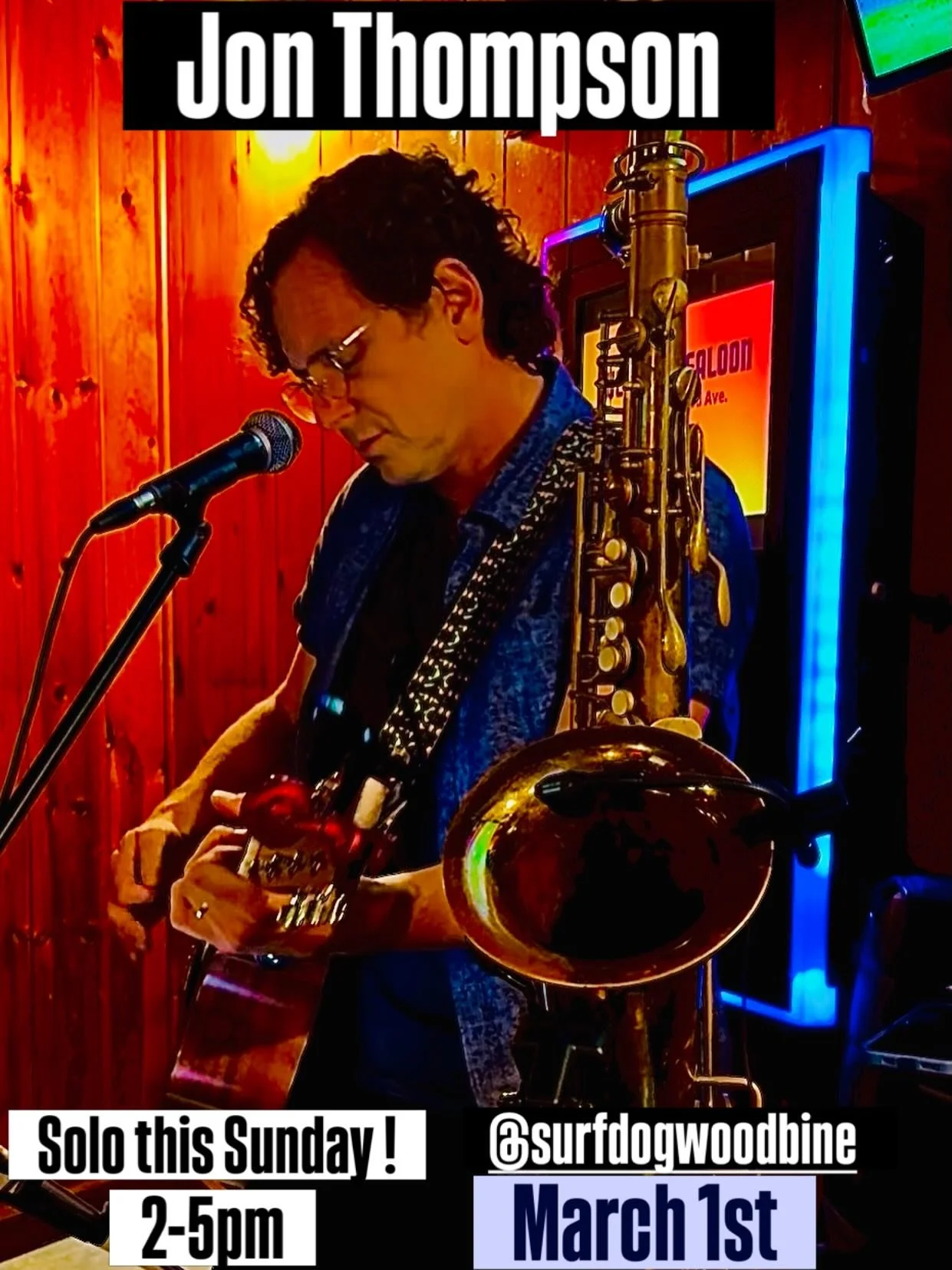 I&rsquo;m playing solo this Sunday 3/1 at a nice little spot in Woodbine, NJ called @surfdogwoodbine.  Good food and drinks and a lovely staff!  They host music there a lot and it&rsquo;s a nice vibe.  I&rsquo;ll  be playing some Neil Young, Tom Pett