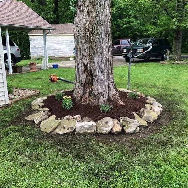 Landscaping crew working hard!