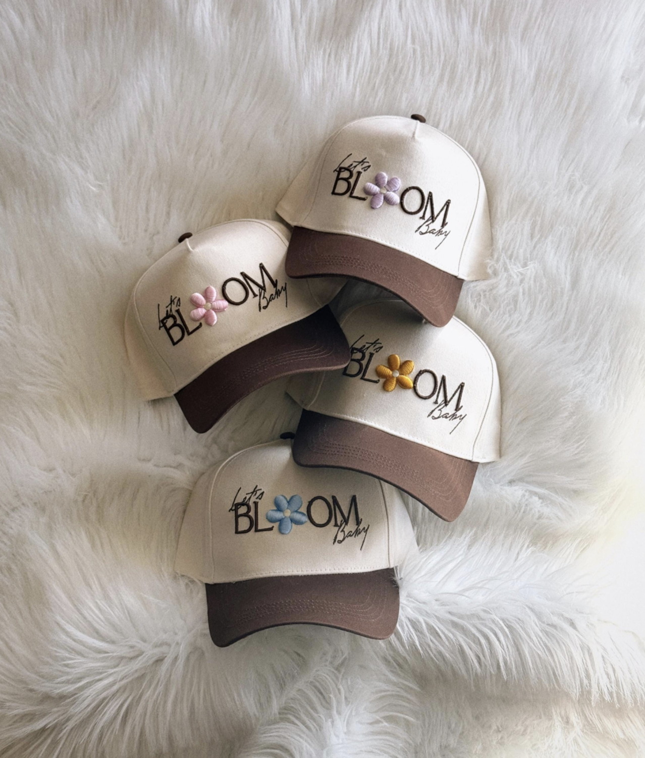 bloom trucker hat