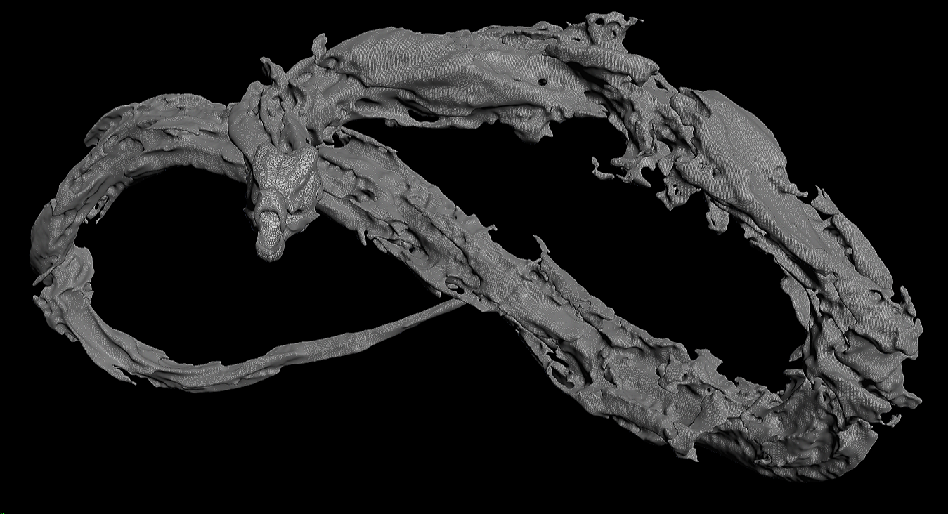 A procedural VFX pipeline exploring curve-driven particle simulations, using Houdini VDBs and POP networks with custom Nuke tools for compositing and final image processing.