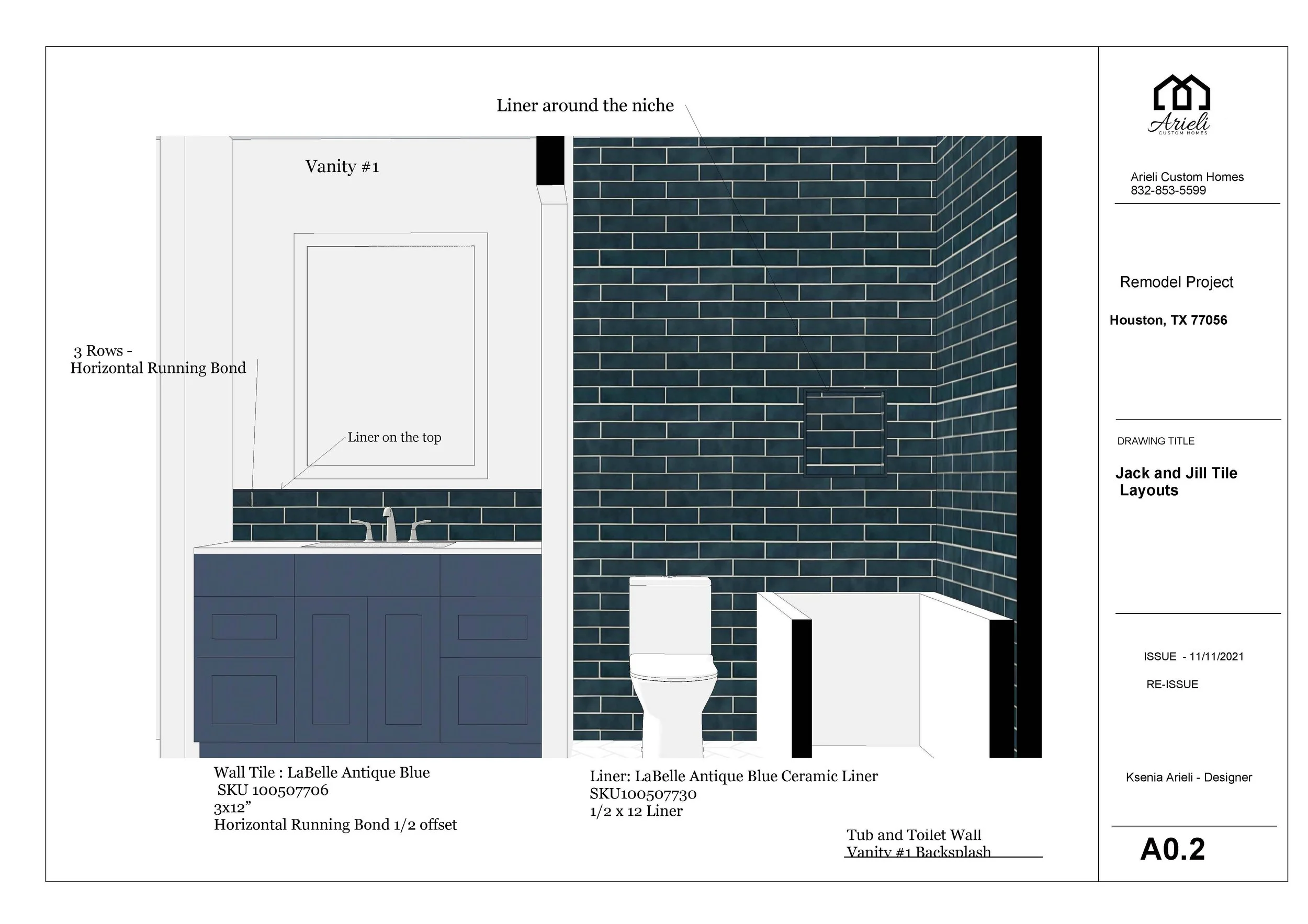 Arieli Custo Homes Bathroom Remodel