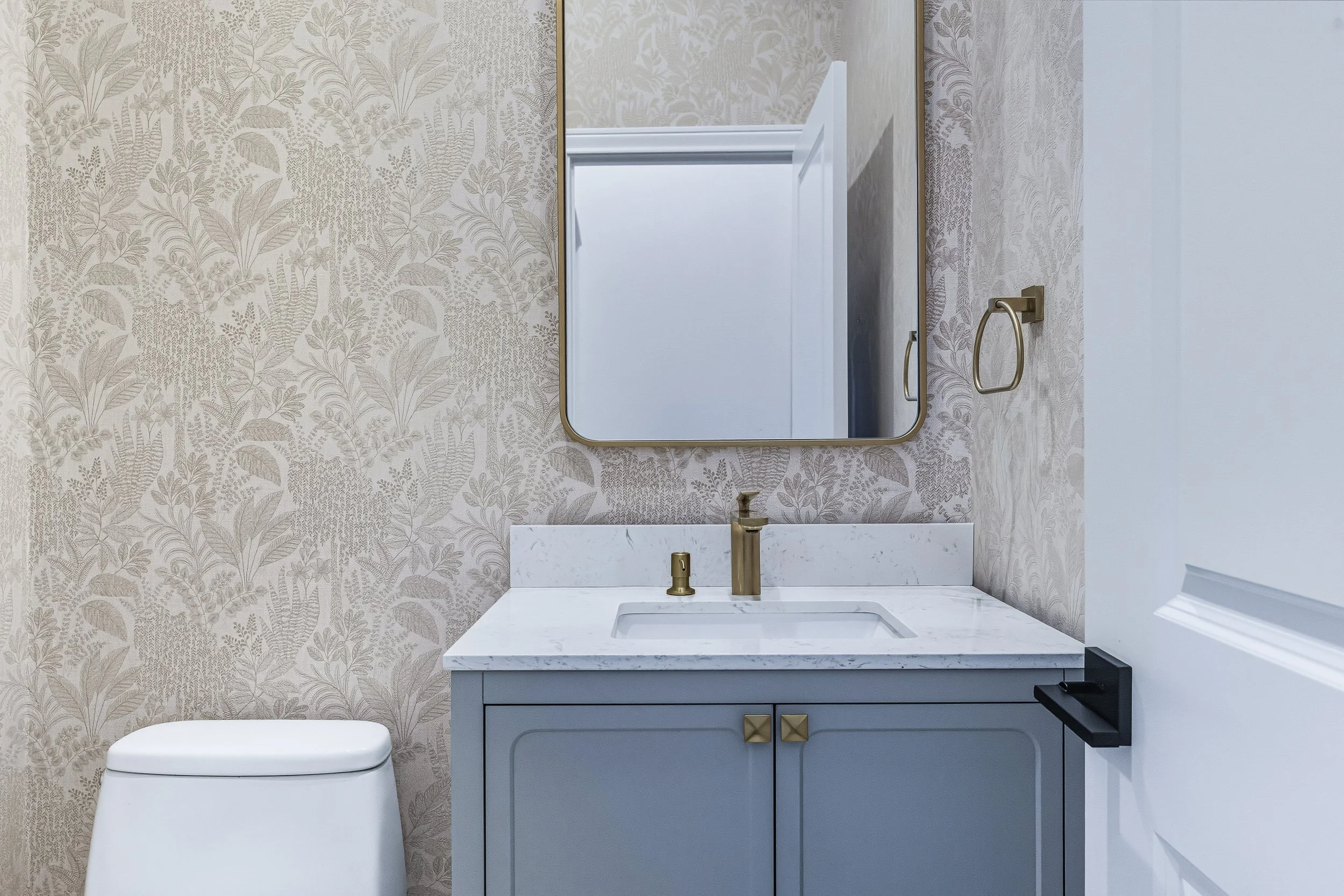 Elegant powder room update