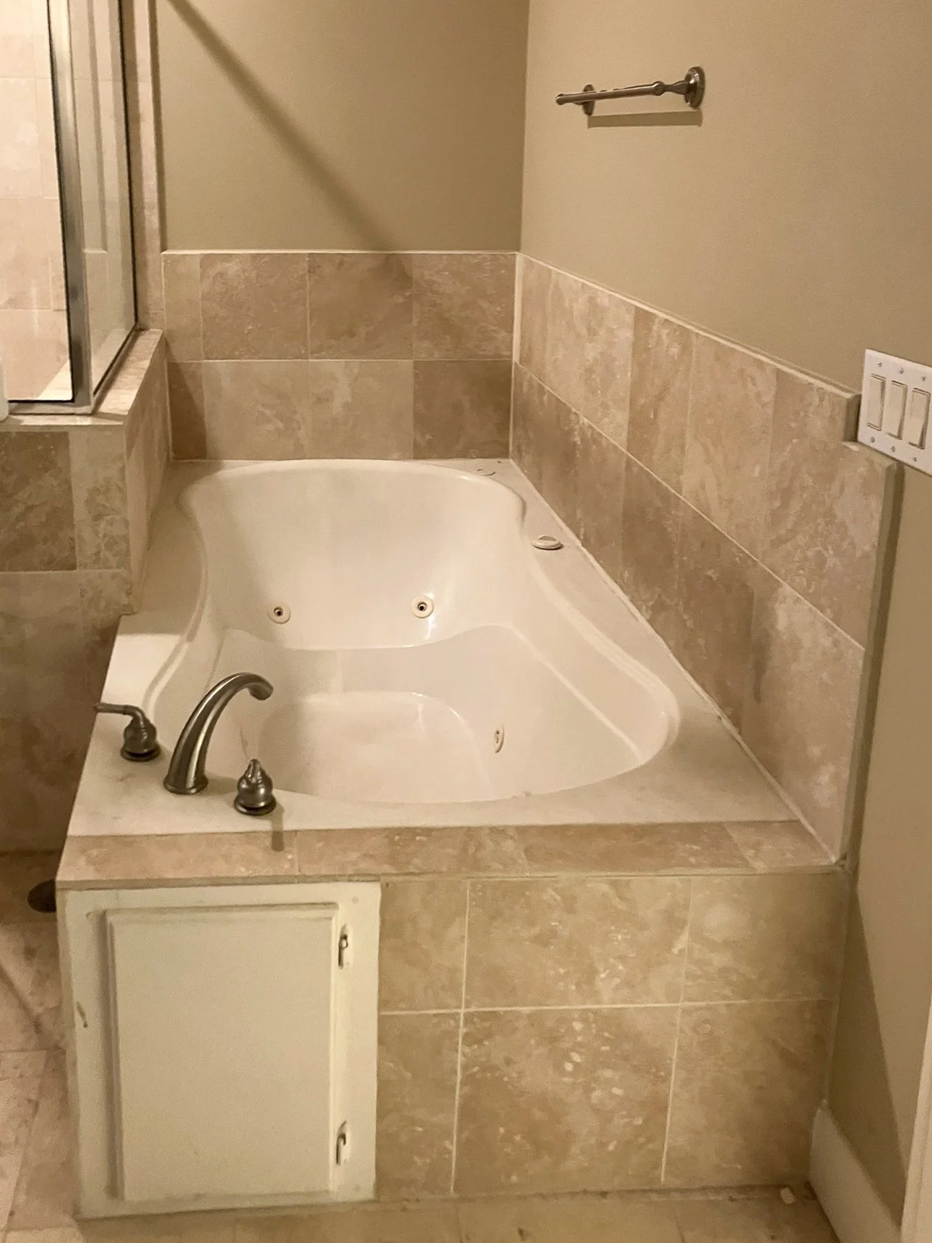 Original tub area