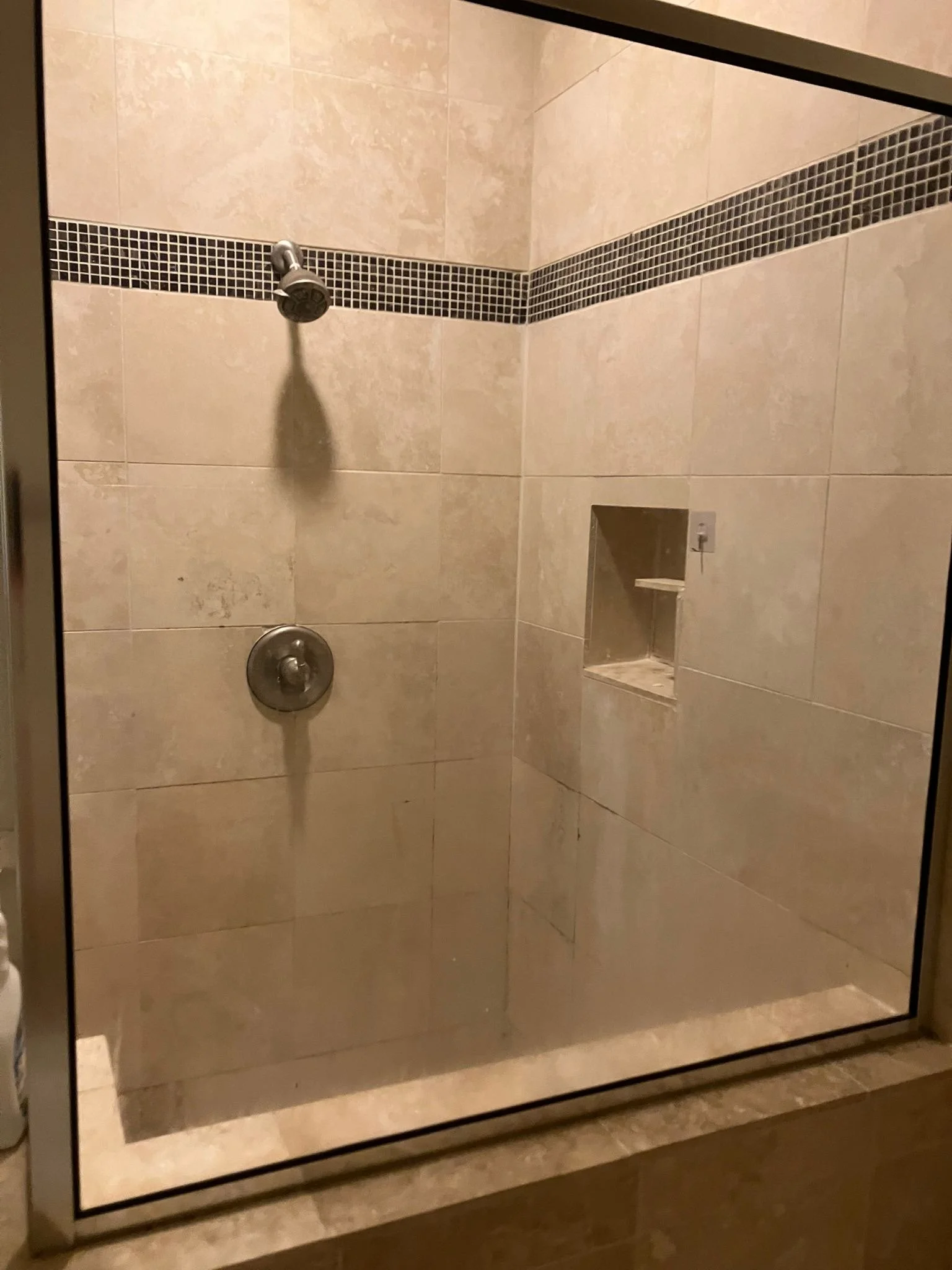 Primary shower – before