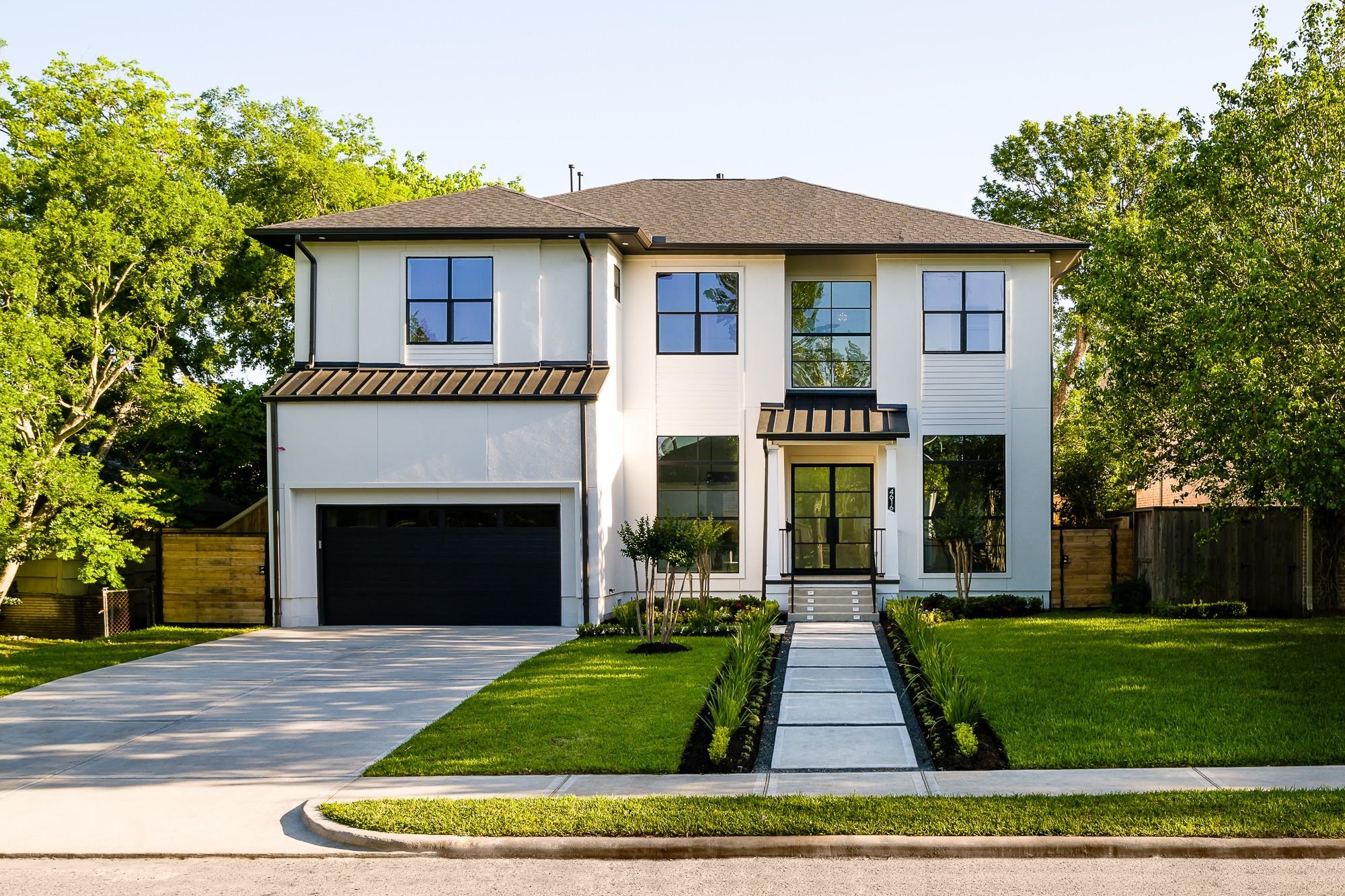 Stucco Base with Siding Accents
