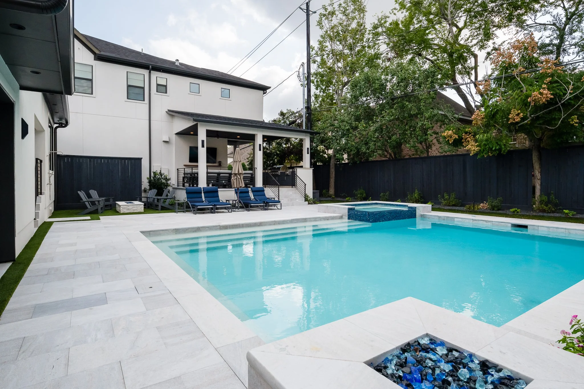 Azure Whipple Outdoor Kitchen & Living Area