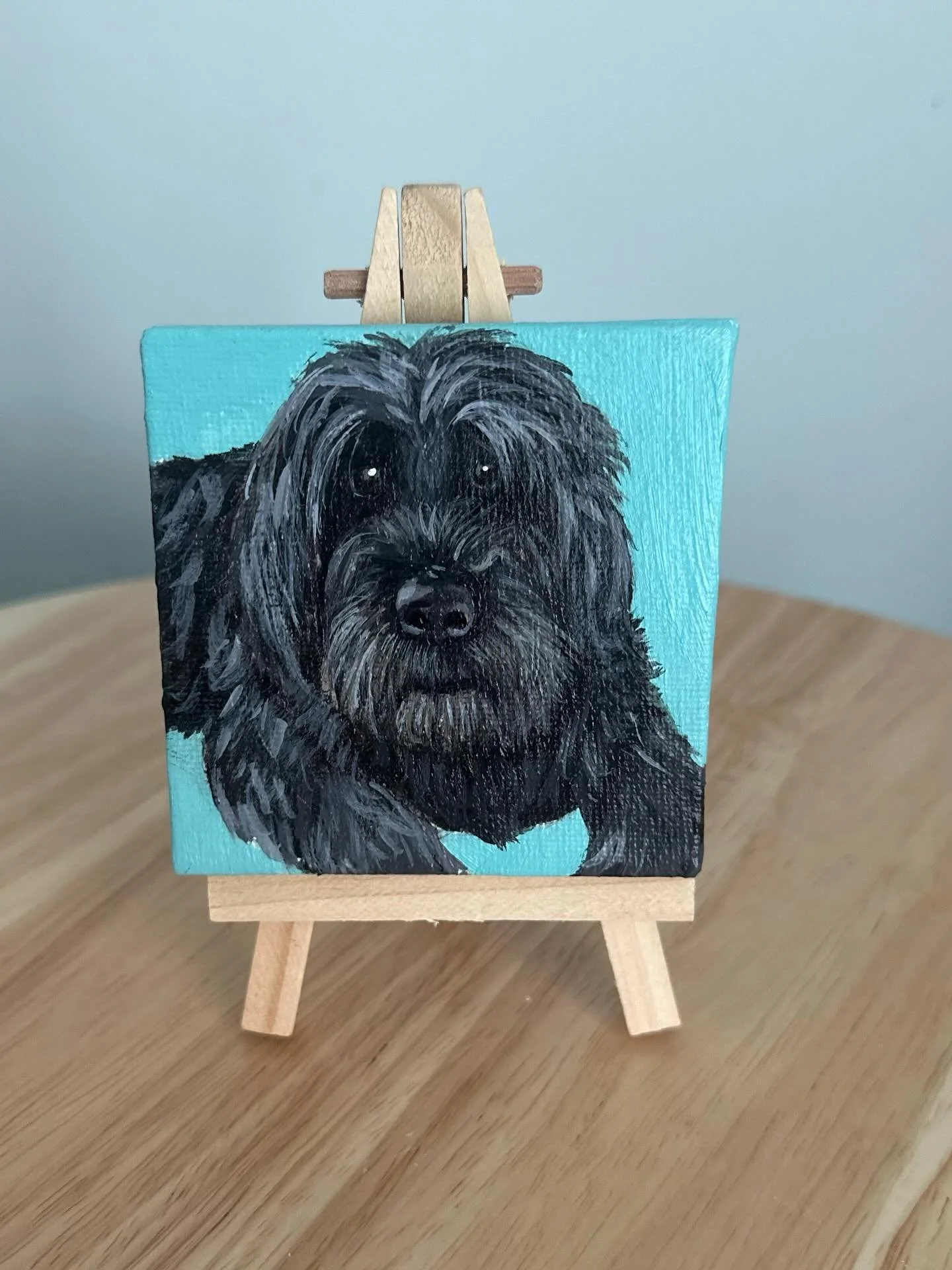 So happy to paint this sweet pup (3 times) for my friend&rsquo;s daughter who I&rsquo;ve known since she was in Middle School! Time flies! Now she&rsquo;s a wonderful young woman and always so supportive of her old art teacher! ❤️😊 #petportraits #pe