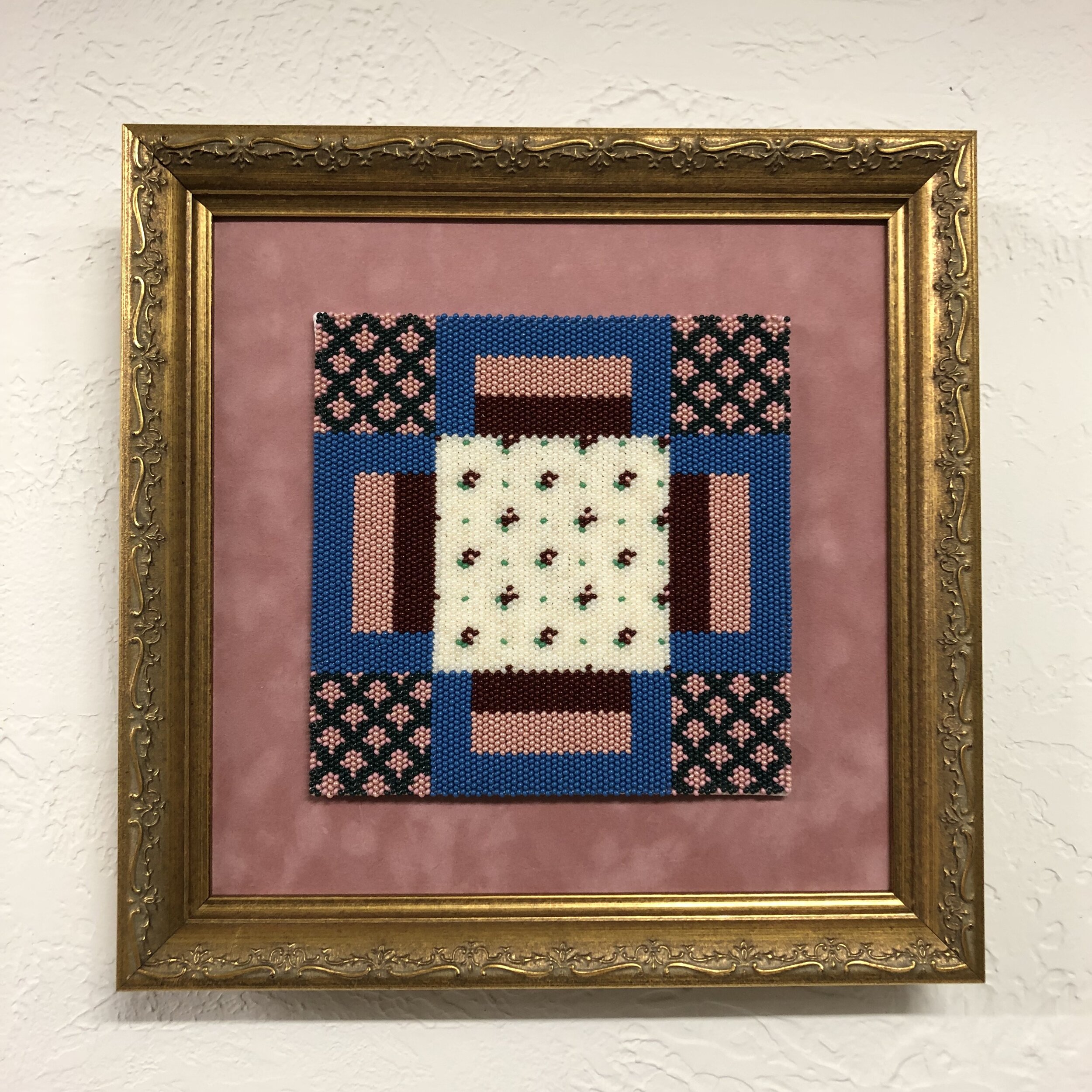 "Americana" Beaded Quilt Block