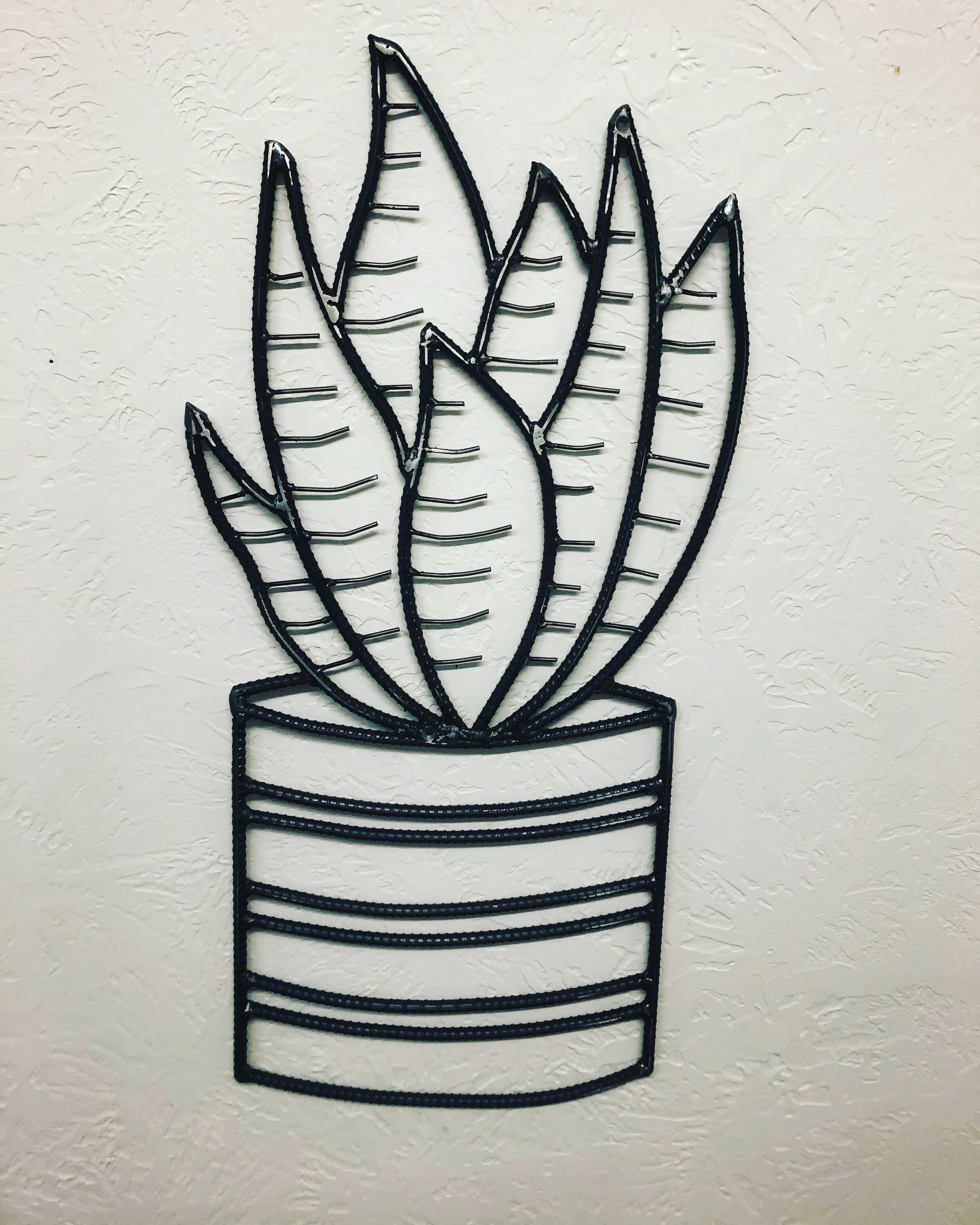 Succulent Rebar Art