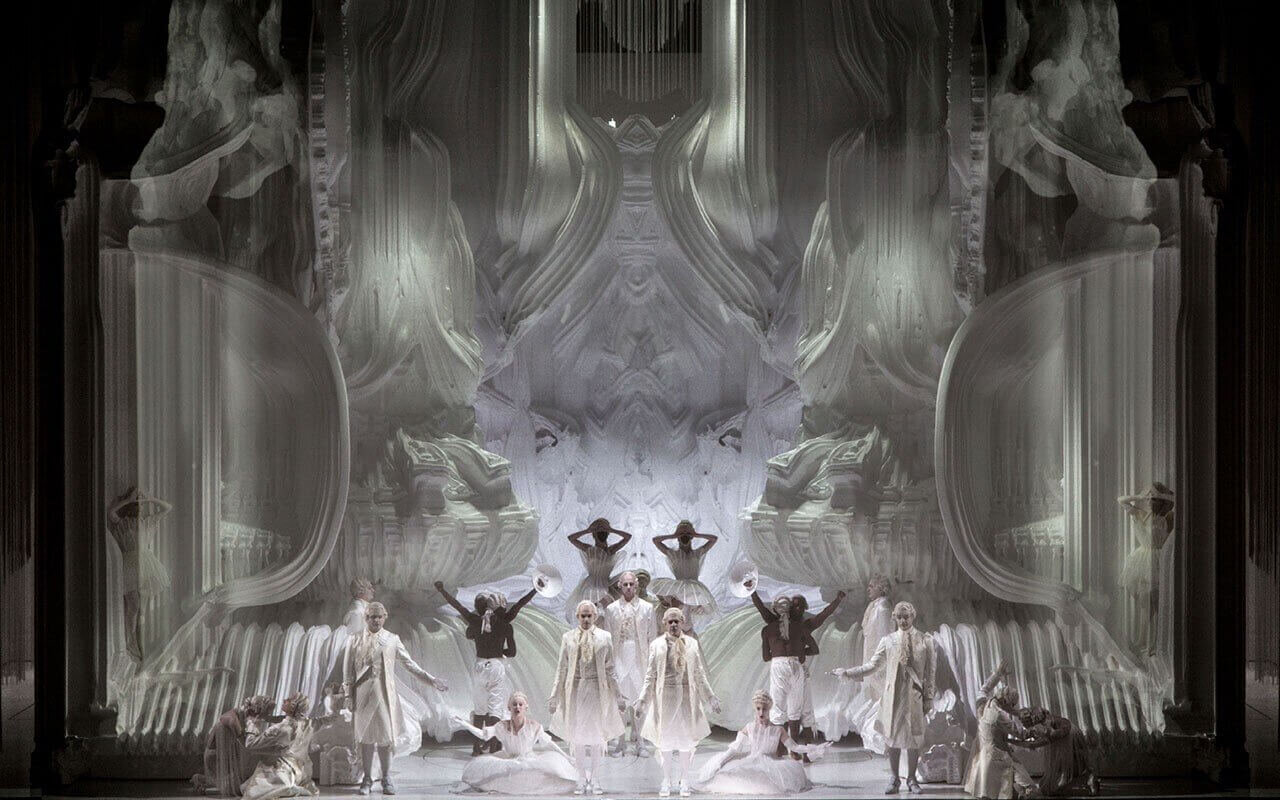 Generative Architecture by Michael Hansmeyer. In this striking example of Computational Architecture, a grotto set was designed for Mozart’s opera. (2018).