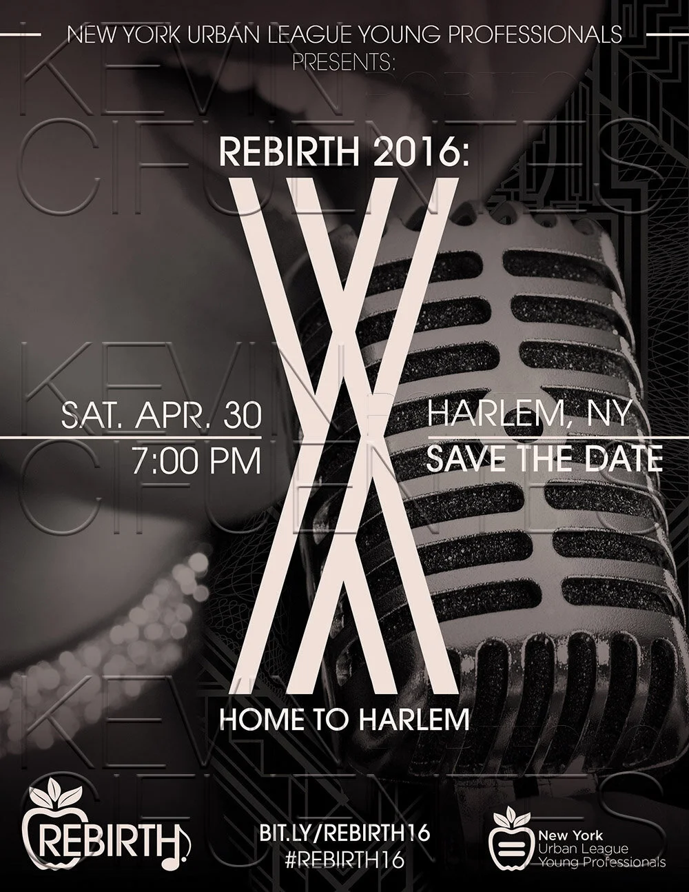 New York Urban League Young Professionals “REBIRTH 2016” Gala (portrait flyer, letter-sized)