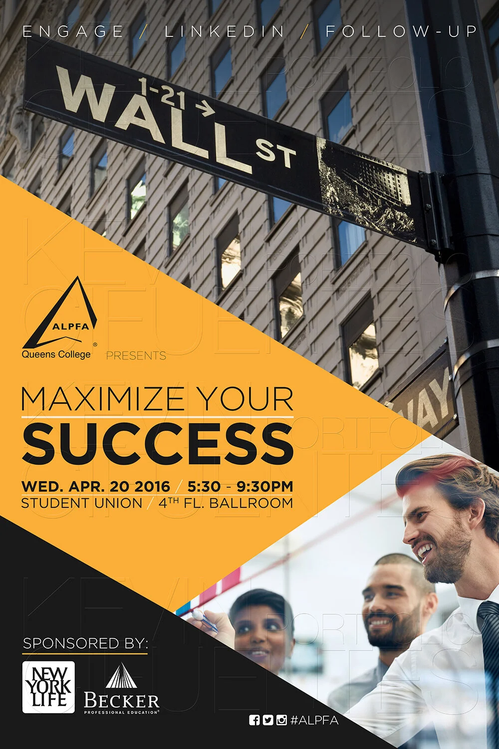 ALPFA Queens College Chapter Maximize Your Success 2016 (24x36 poster)