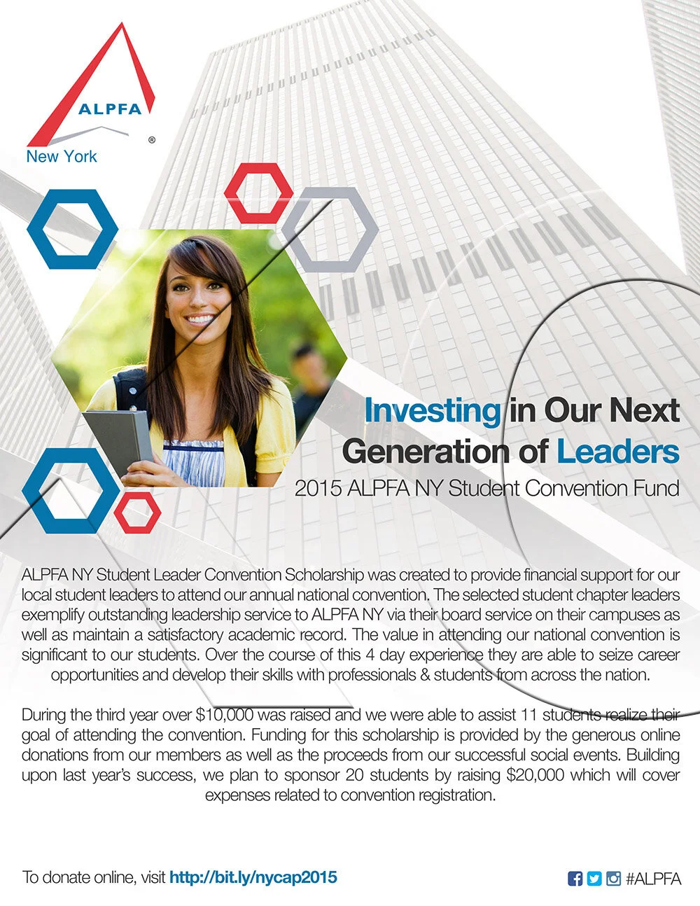 ALPFA New York Chapter “2015 Nat’l Convention” Promo (portrait flyer, letter-sized)