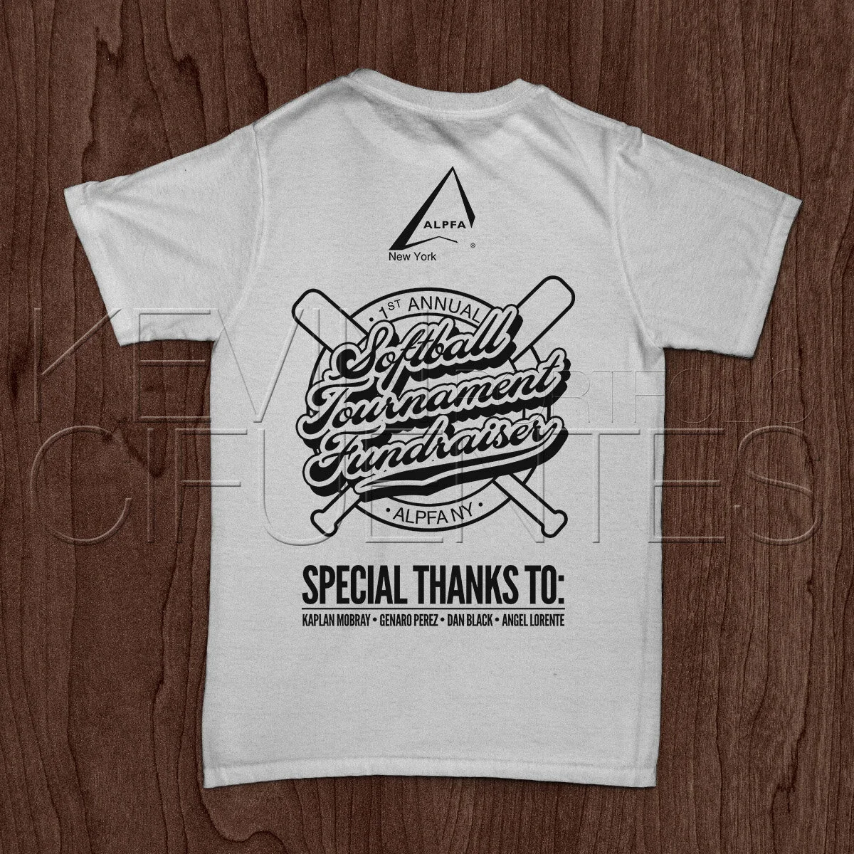 ALPFA New York Chapter Softball Fundraiser (t-shirt design)