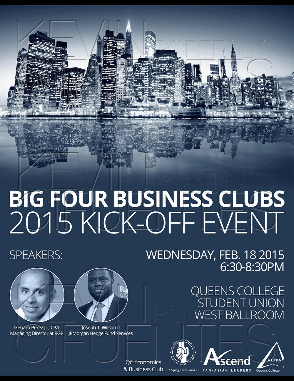 ALPFA Queens College Chapter Networking Event (portrait flyer, letter-sized)