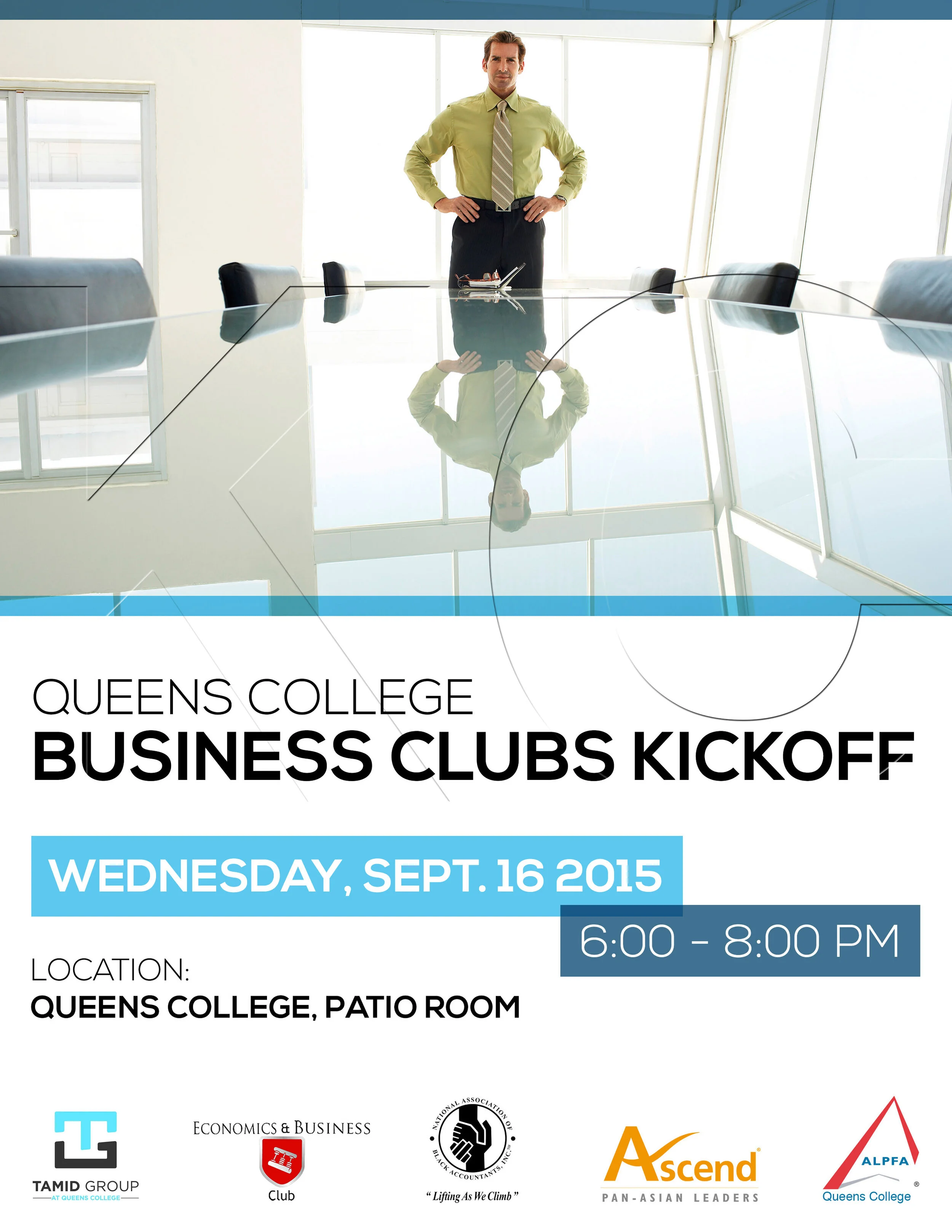 ALPFA Queens College Chapter Networking Event (portrait flyer, letter-sized)
