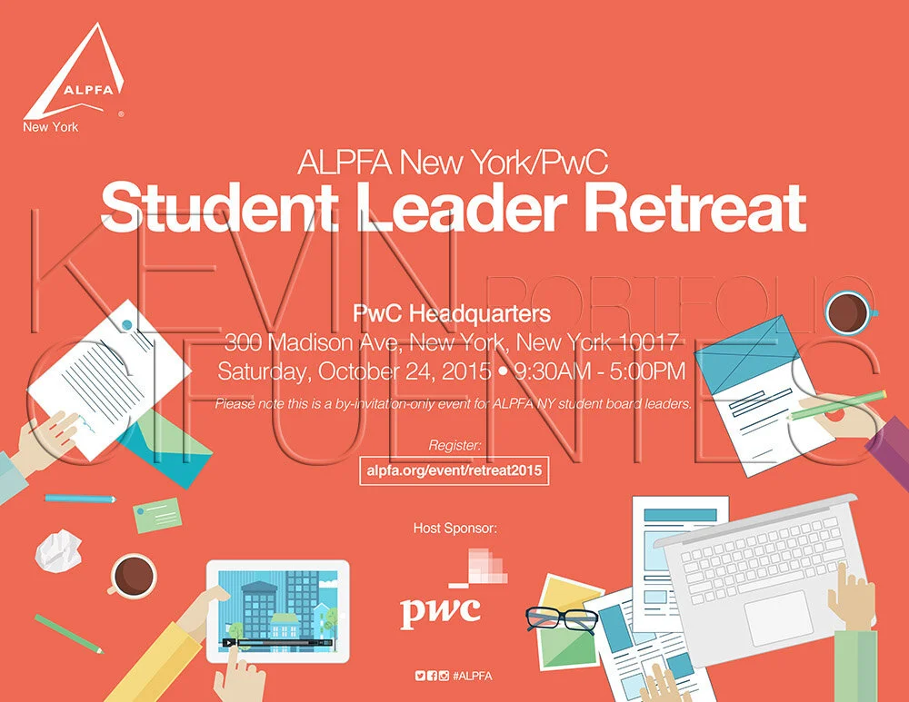 ALPFA New York Chapter &amp; PwC Networking Event (landscape flyer, letter-sized)