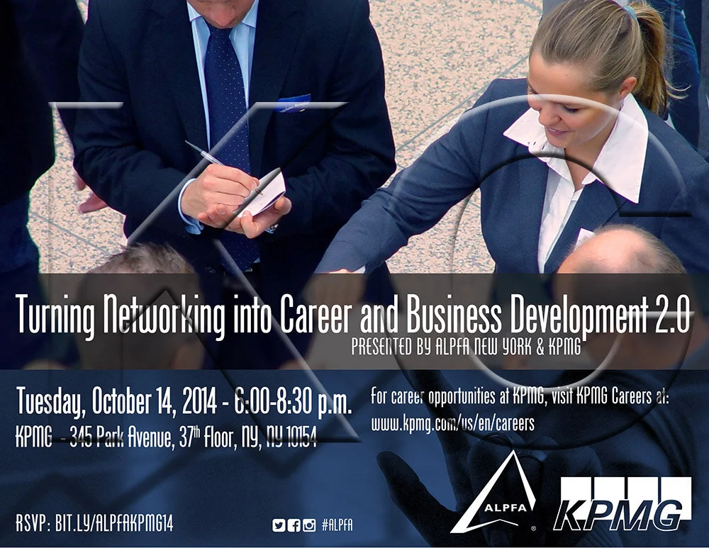 ALPFA New York Chapter &amp; KPMG Networking Event (landscape flyer, letter-sized)